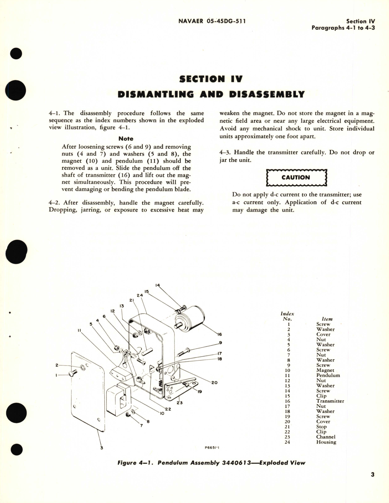 Sample page 7 from AirCorps Library document: Overhaul Instructions for Pendulum Assembly Part No. 3440613 for D-1 Auto Control