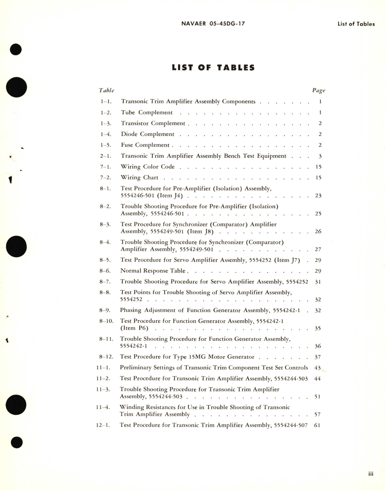 Sample page 5 from AirCorps Library document: Overhaul Instructions for Transonic Trim Amplifier Assembly Part No. 5554244 