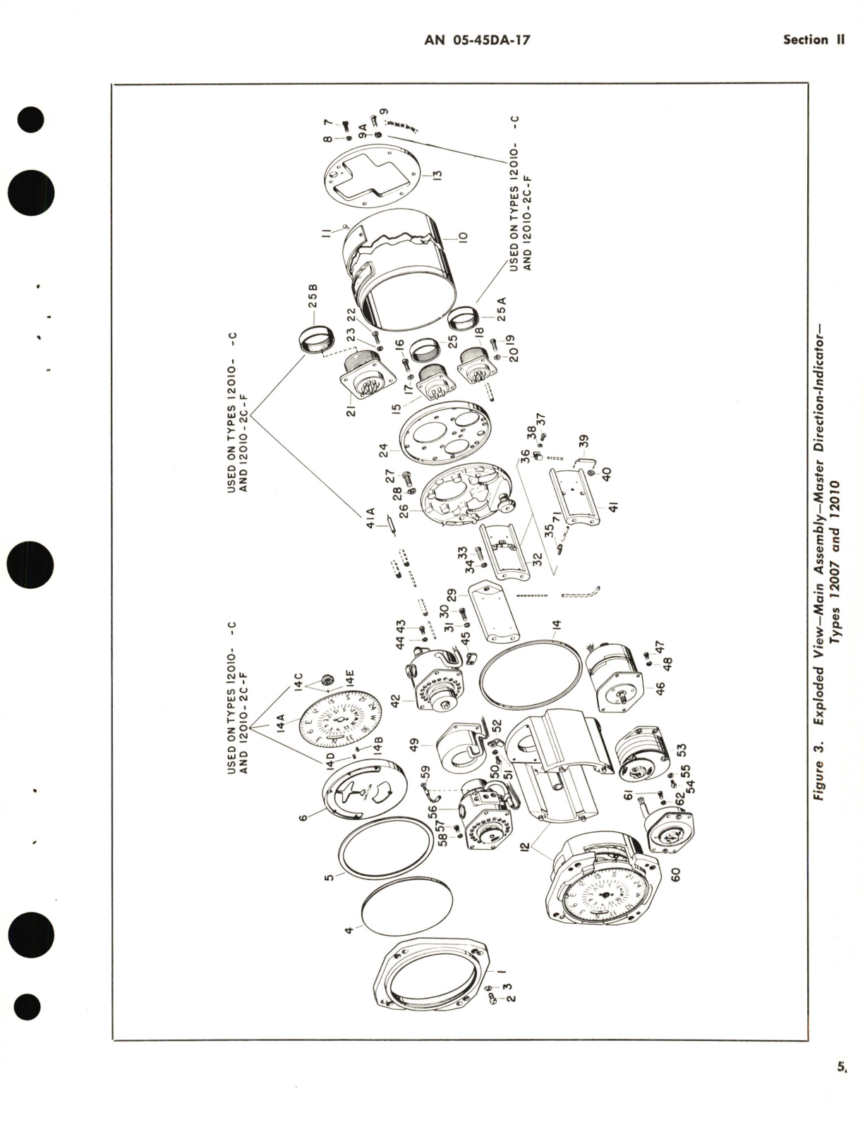 Sample page 9 from AirCorps Library document: Parts Catalog for Master Direction Indicators Part No. 12007, 12010, 12013, 16400, 16404 