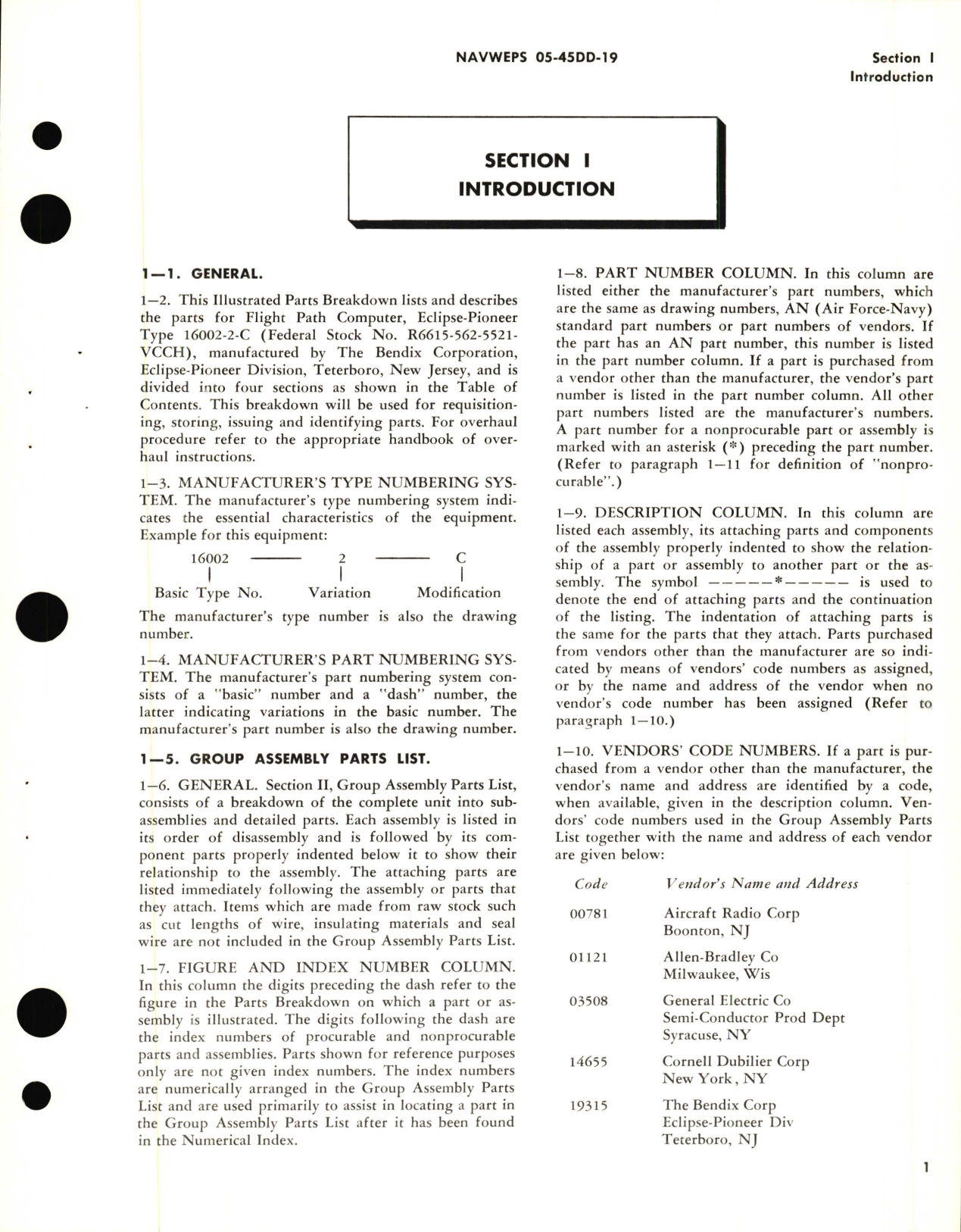 Sample page 5 from AirCorps Library document: Illustrated Parts Breakdown for Flight Path Computer Part No. 16002-2-C