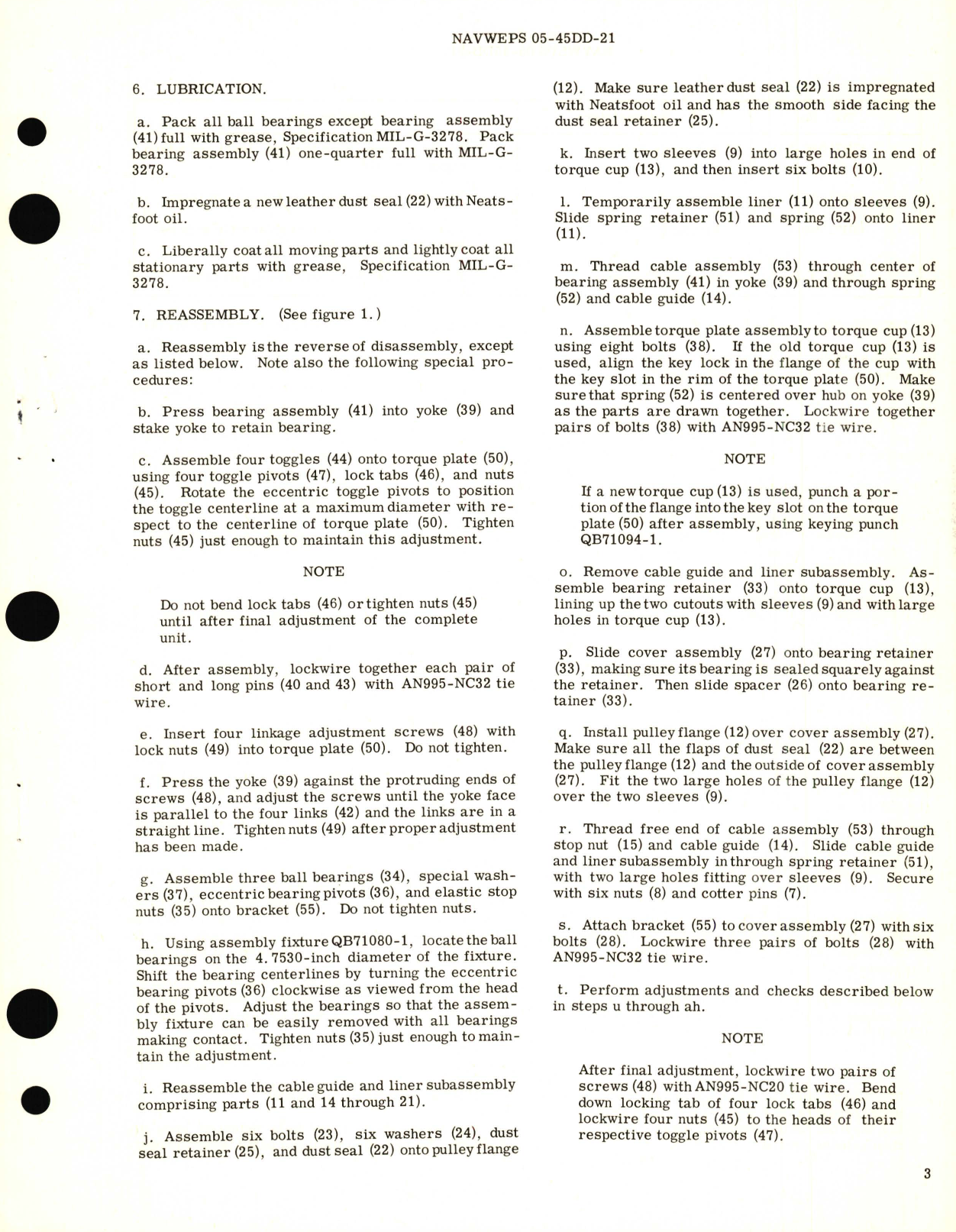 Sample page 3 from AirCorps Library document: Overhaul Instructions with Parts Breakdown for Servo Disconnect Type DQ-24-A2