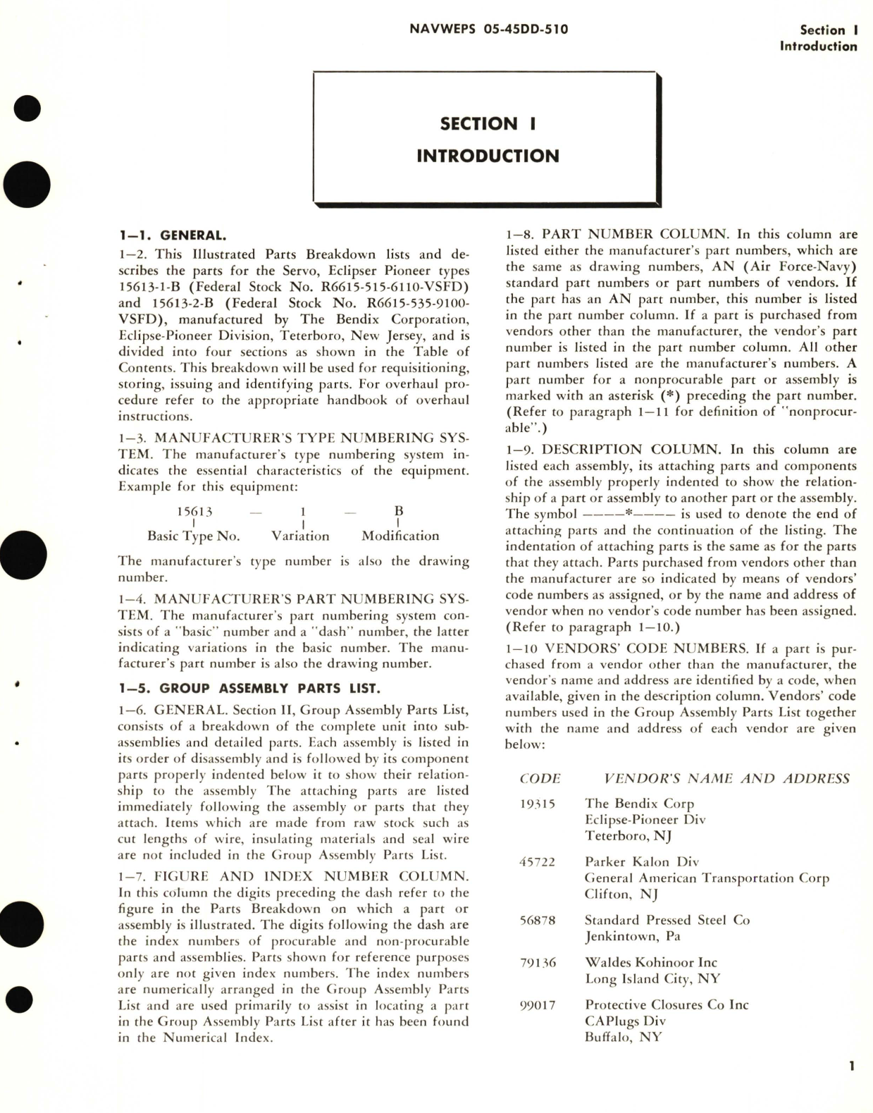 Sample page 5 from AirCorps Library document: Illustrated Parts Breakdown for Servo Part No. 15613 