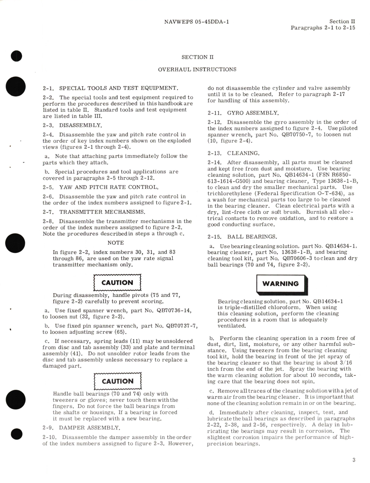 Sample page 5 from AirCorps Library document: Overhaul Instructions for Yaw and Pitch Rate Control Type No. 15839-1B 