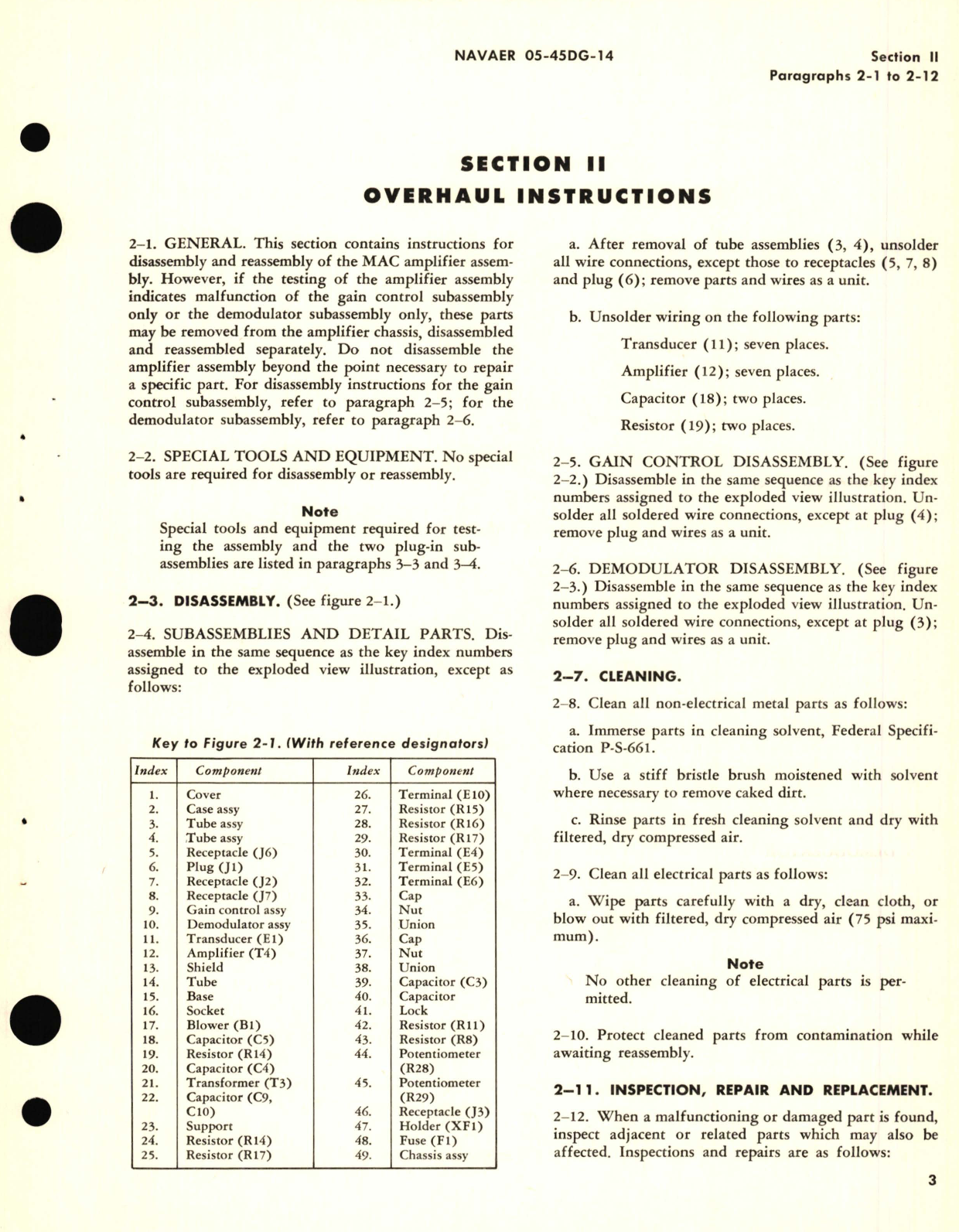 Sample page 7 from AirCorps Library document: Overhaul Instructions for Amplifier Assembly, Mechanical Advantage Changer Integrated Part No. 5441064 