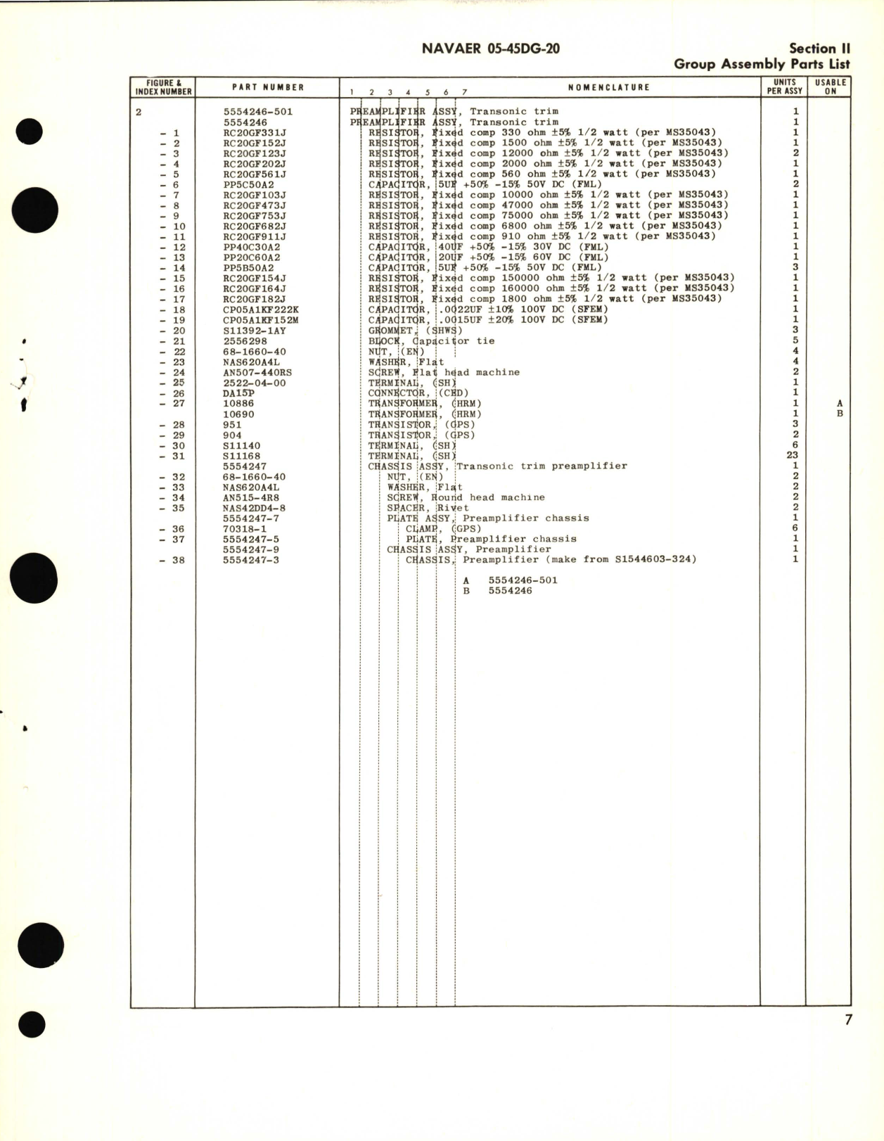 Sample page 9 from AirCorps Library document: Illustrated Parts Breakdown for Transonic Trim System