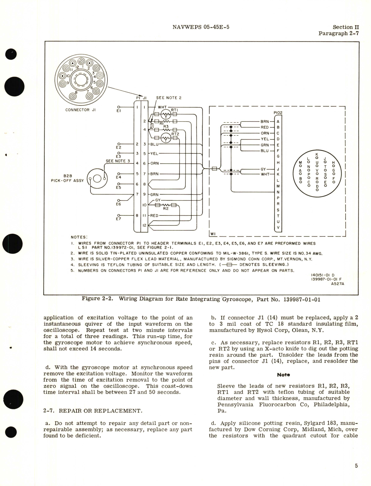 Sample page 9 from AirCorps Library document: Overhaul Instructions for Rate Integrating Gyroscope Model No. 1903A Part No. 139987