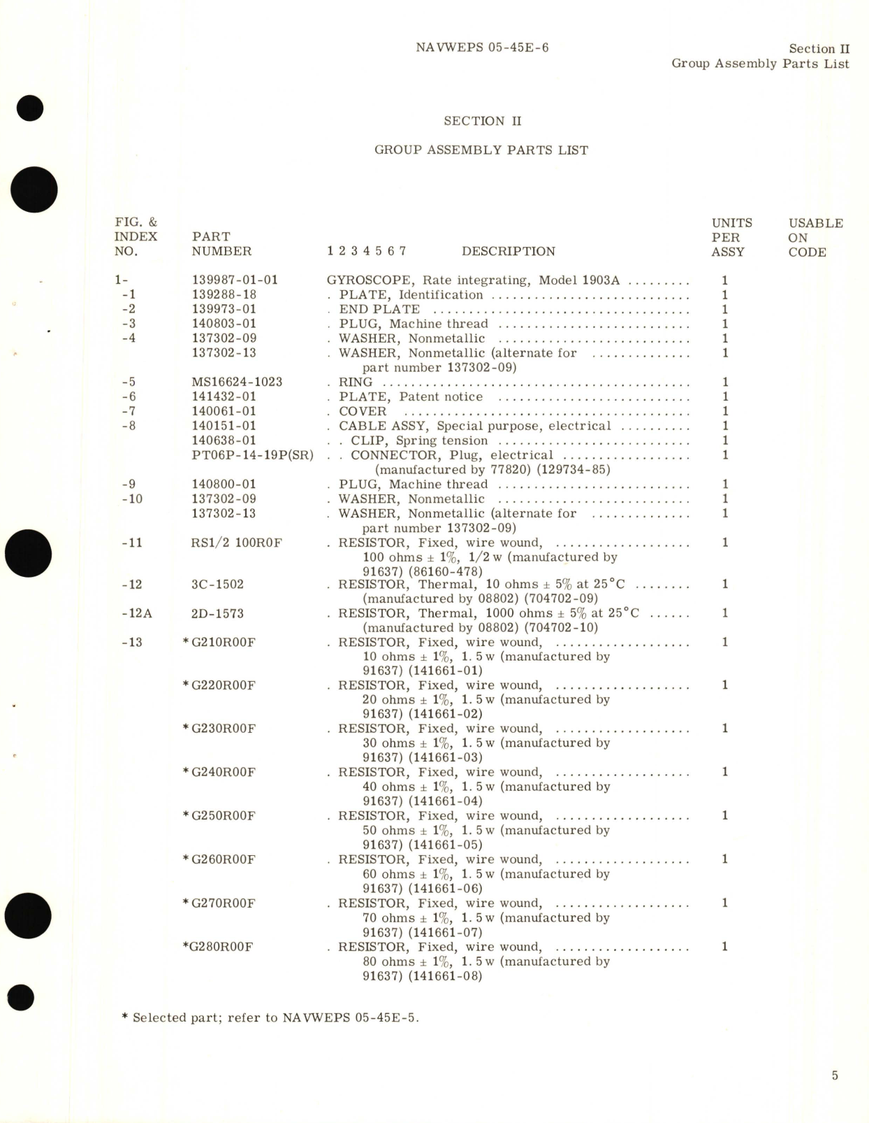 Sample page 7 from AirCorps Library document: Illustrated Parts Breakdown for Rate Integrating Gyroscope Model No. 1903A 