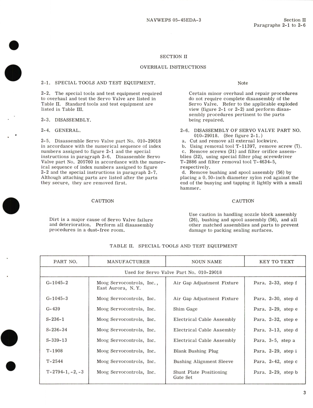 Sample page 7 from AirCorps Library document: Overhaul Instructions for Hydraulic Servo Control Valve Part No. 1300563-1