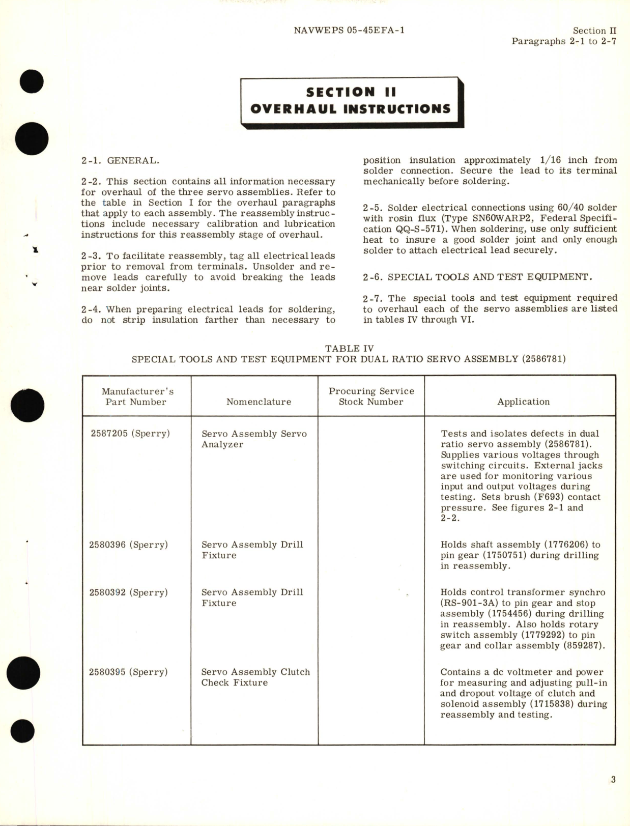 Sample page 9 from AirCorps Library document: Overhaul Instructions for Dual Ratio Servo Assembly Z4020 Part No. 2586781 Servo Assembly Z3030 Part No. 1782348 Servo Assembly Z8030 Part No. 1784698