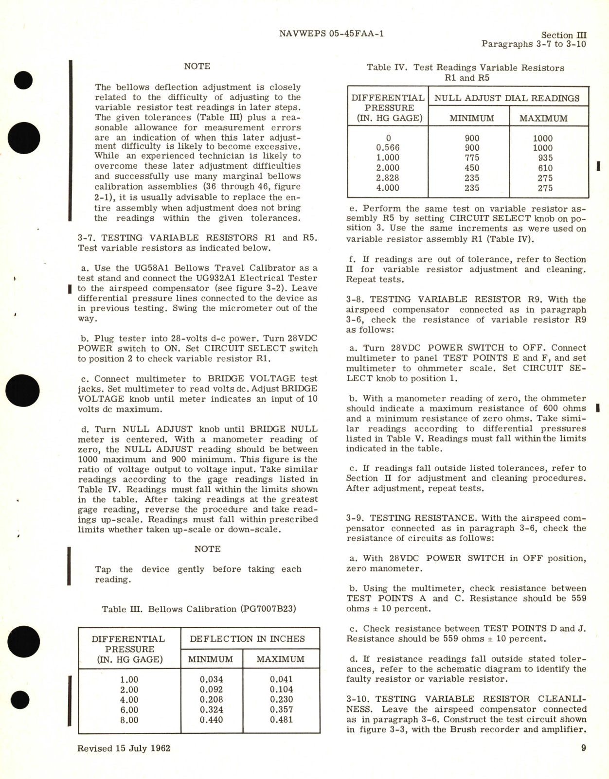 Sample page 5 from AirCorps Library document: Overhaul Instructions for Airspeed Compensator Part No. PG7007B20, PG7007B23, PG7007B24