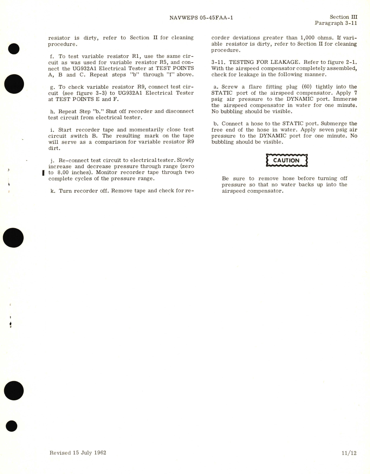 Sample page 7 from AirCorps Library document: Overhaul Instructions for Airspeed Compensator Part No. PG7007B20, PG7007B23, PG7007B24