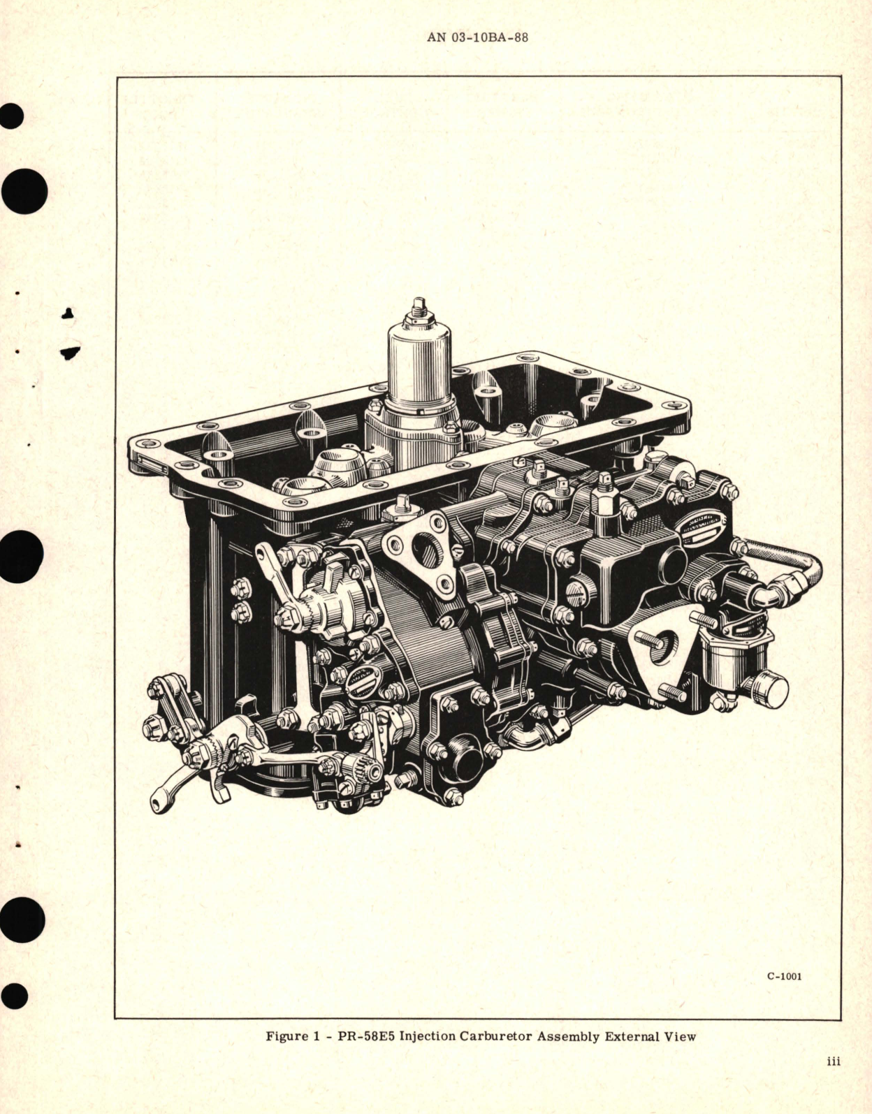 Sample page 5 from AirCorps Library document: Illustrated Parts Breakdown for Injection Carburetor Model PR-58E5 Parts List 391221, 391395, 391451, 391544, 391648