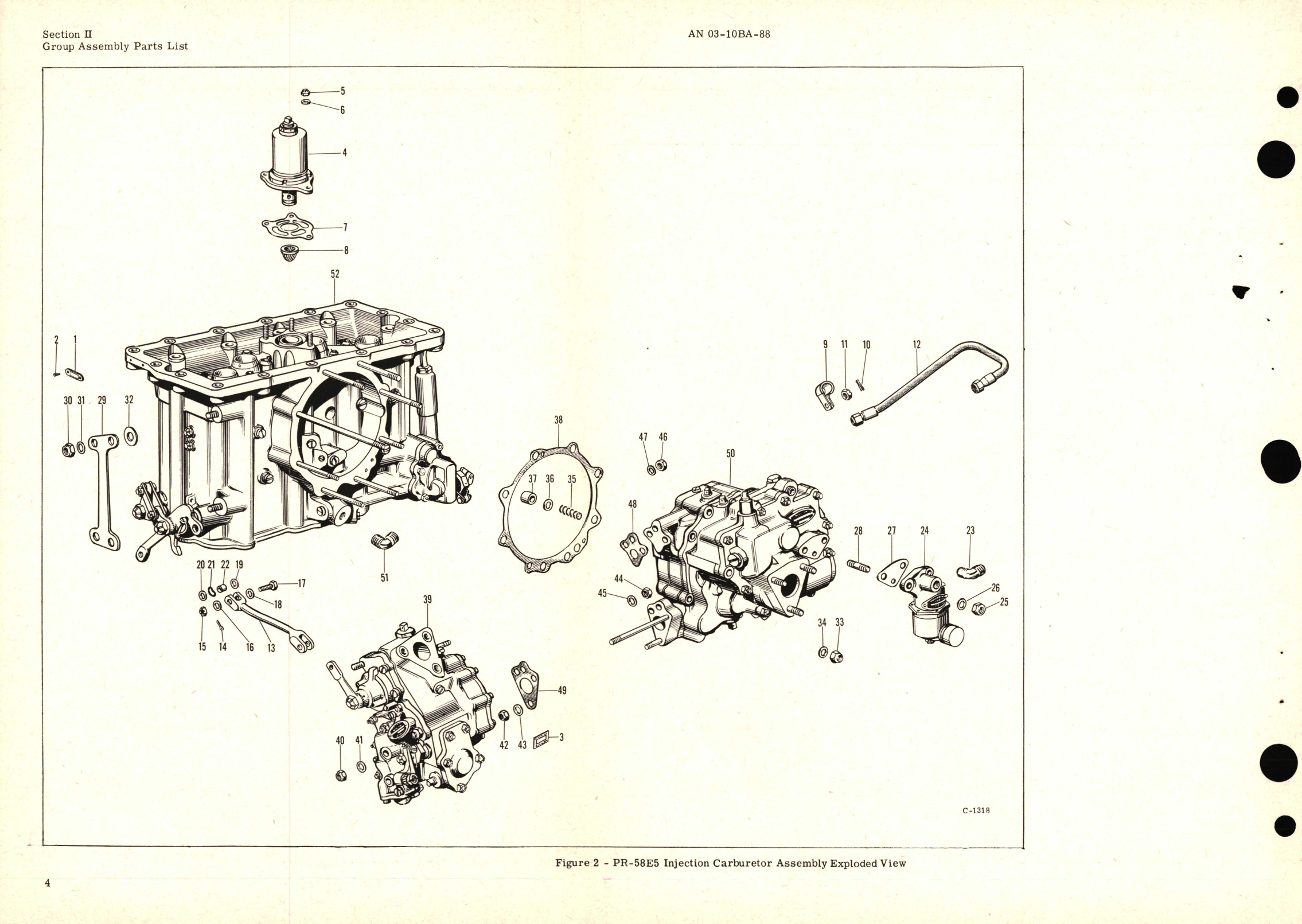 Sample page 9 from AirCorps Library document: Illustrated Parts Breakdown for Injection Carburetor Model PR-58E5 Parts List 391221, 391395, 391451, 391544, 391648