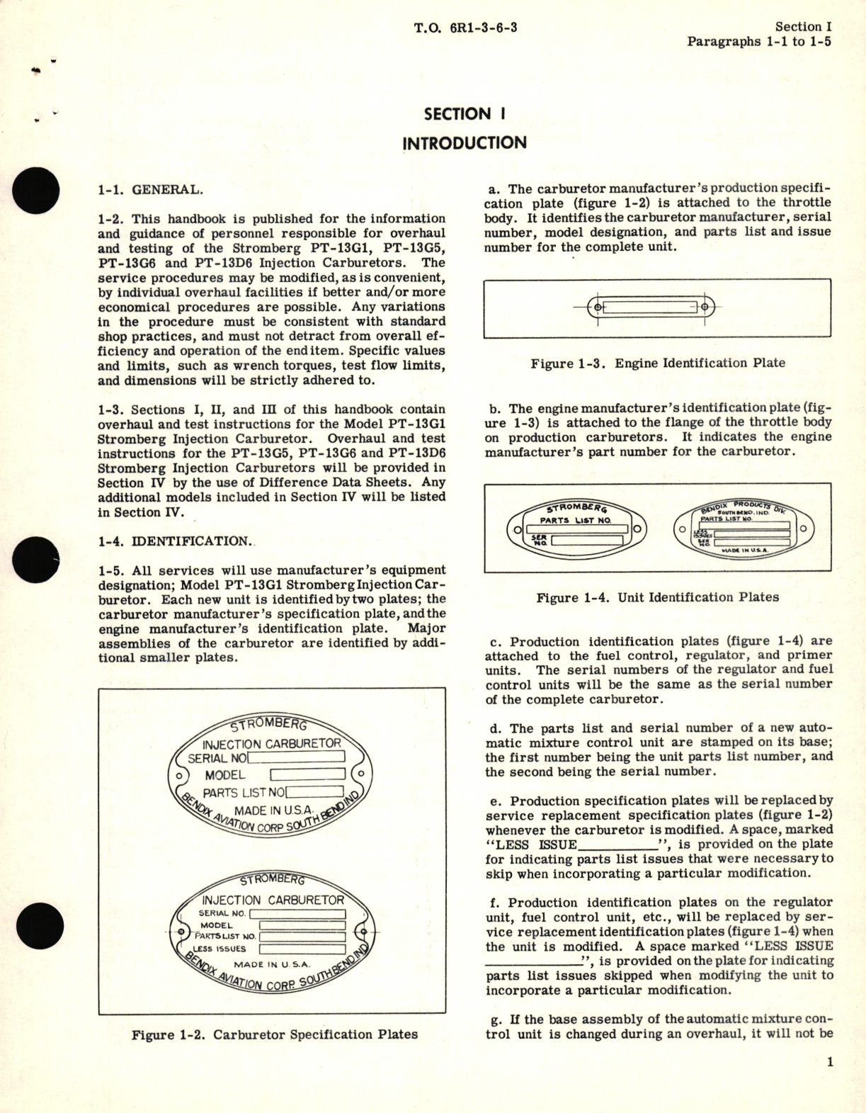 Sample page 7 from AirCorps Library document: Overhaul Instructions for Storomberg Injection Carburetor Models PT-13G1, PT-13G5, PT-13G6, PT-13D6