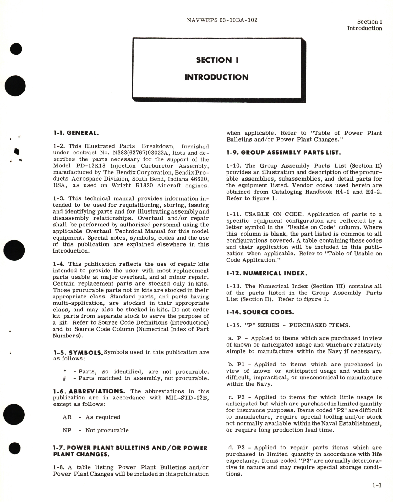 Sample page 5 from AirCorps Library document: Illustrated Parts Breakdown for Injection Carburetor Model PD-12K18, 291496, 391721, 291794, 391836, 391847 