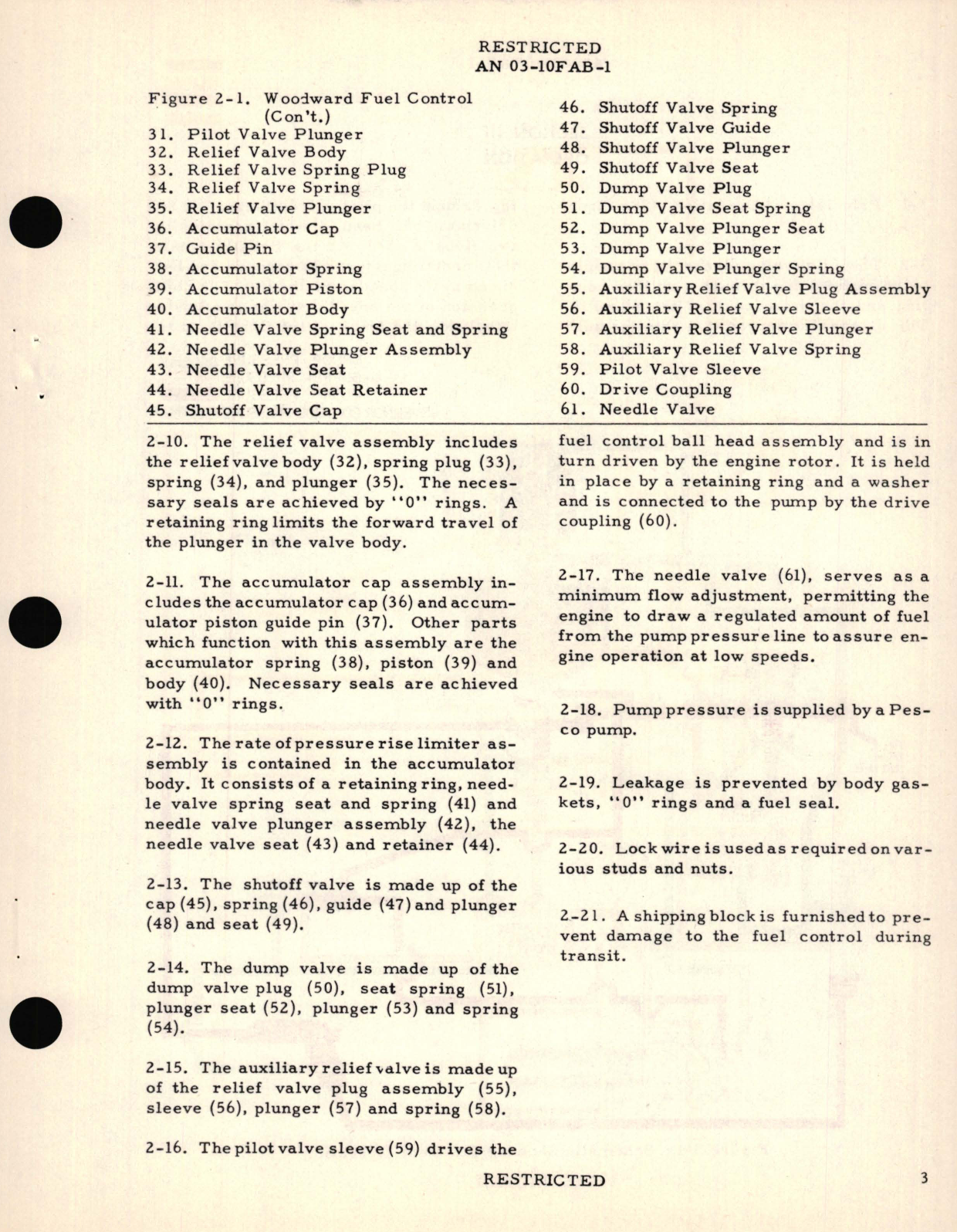 Sample page 7 from AirCorps Library document: Overhaul Instructions for Fuel Control Models 40027 and 400470 