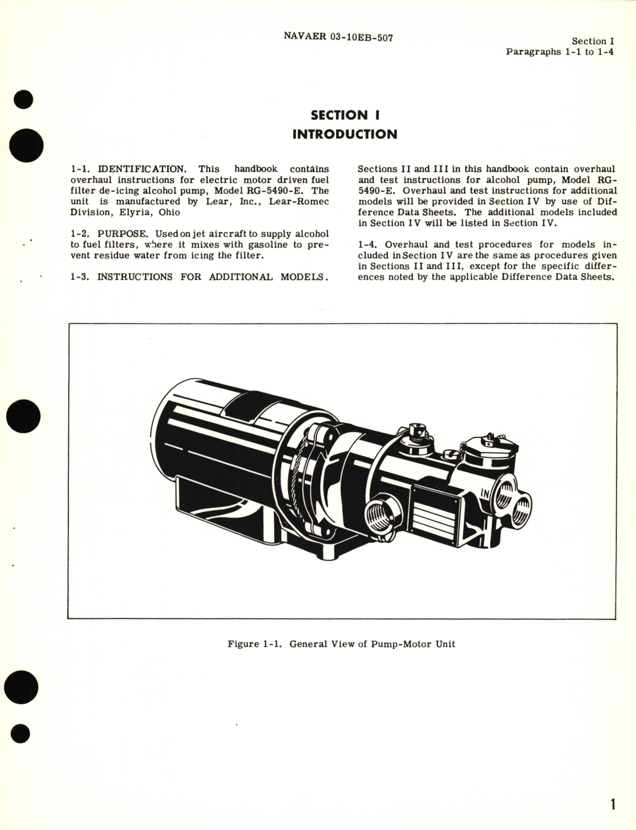 Sample page 5 from AirCorps Library document: Overhaul Instructions for Fuel Filter De-Icing Alcohol Pump Model RG-5490-E