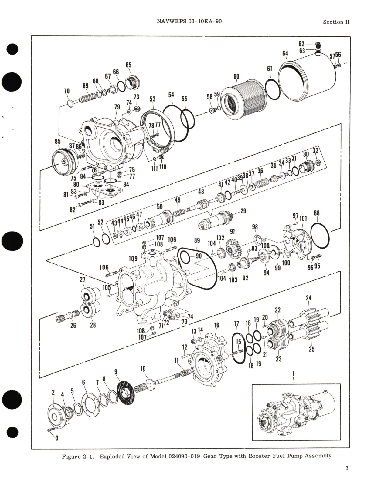 Sample page 5 from AirCorps Library document: Overhaul Instructions for Gear Type With Booster Fuel Pump Assembly Model 024090, 024090-019, 024090-021