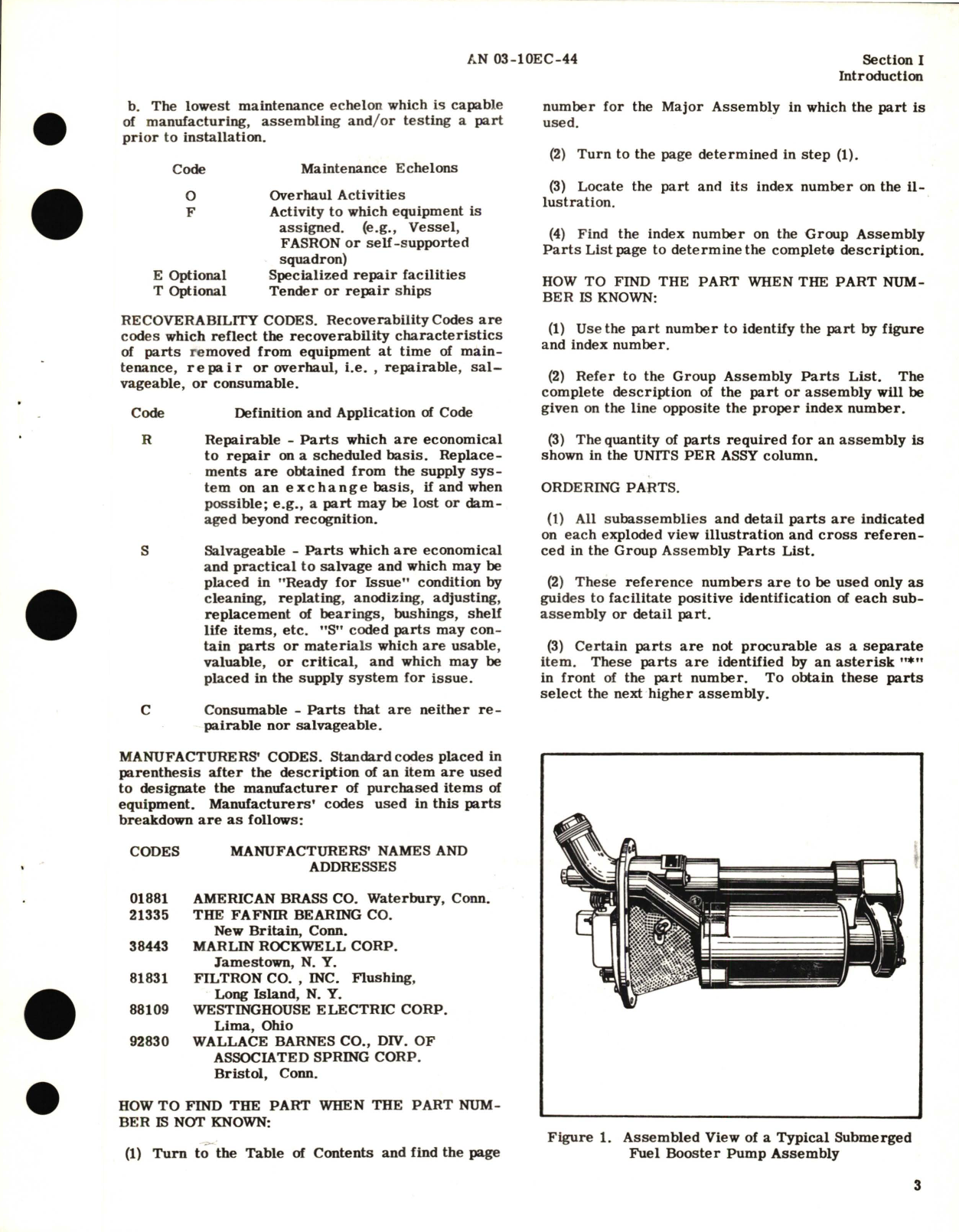 Sample page 5 from AirCorps Library document: Illustrated Parts Breakdown for Double Ended Submerged Fuel Booster Pump Models TF1900, TF54400, TF57500 