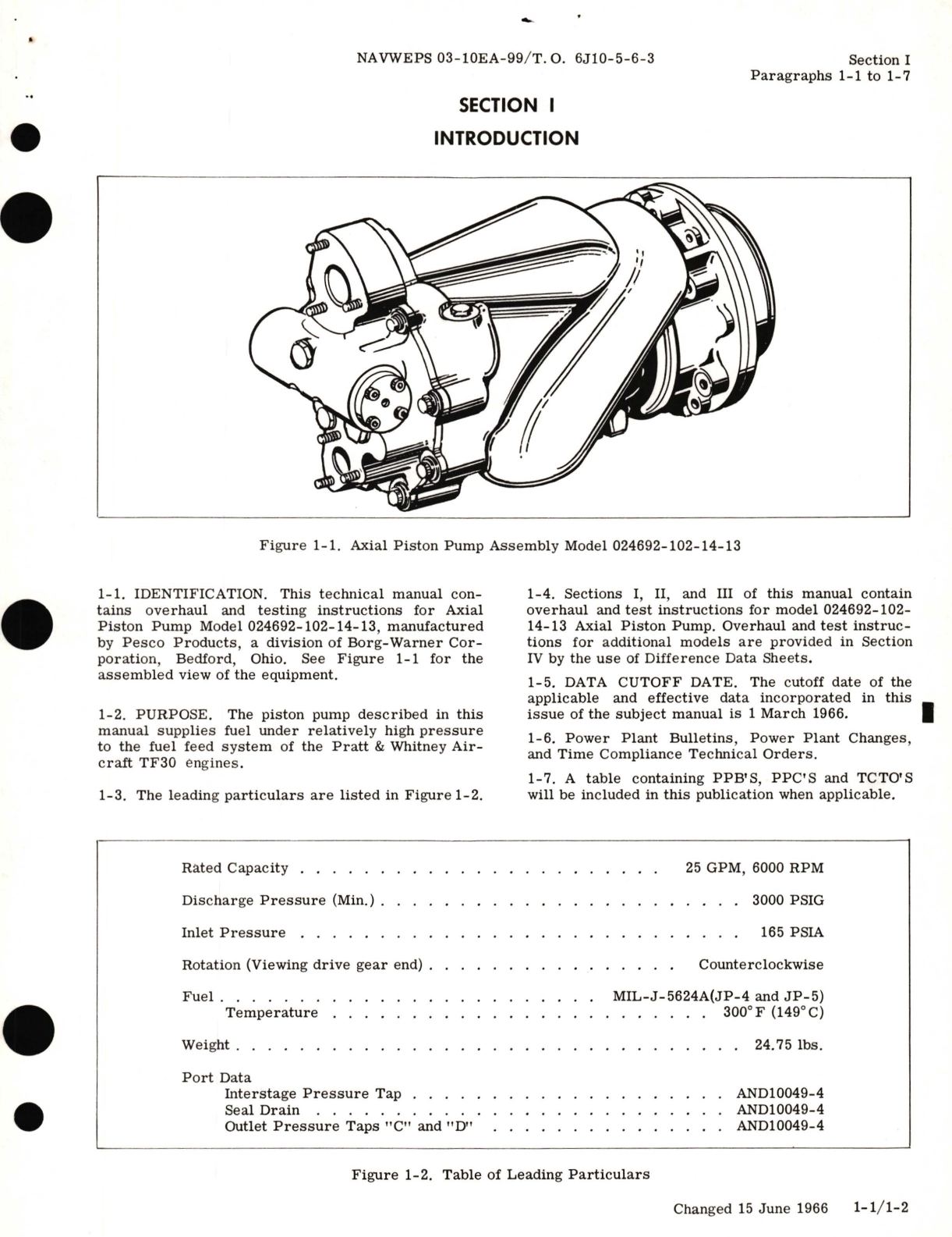 Sample page 5 from AirCorps Library document: Overhaul Instructions for Axial Piston Pump Assembly 024692 Series 