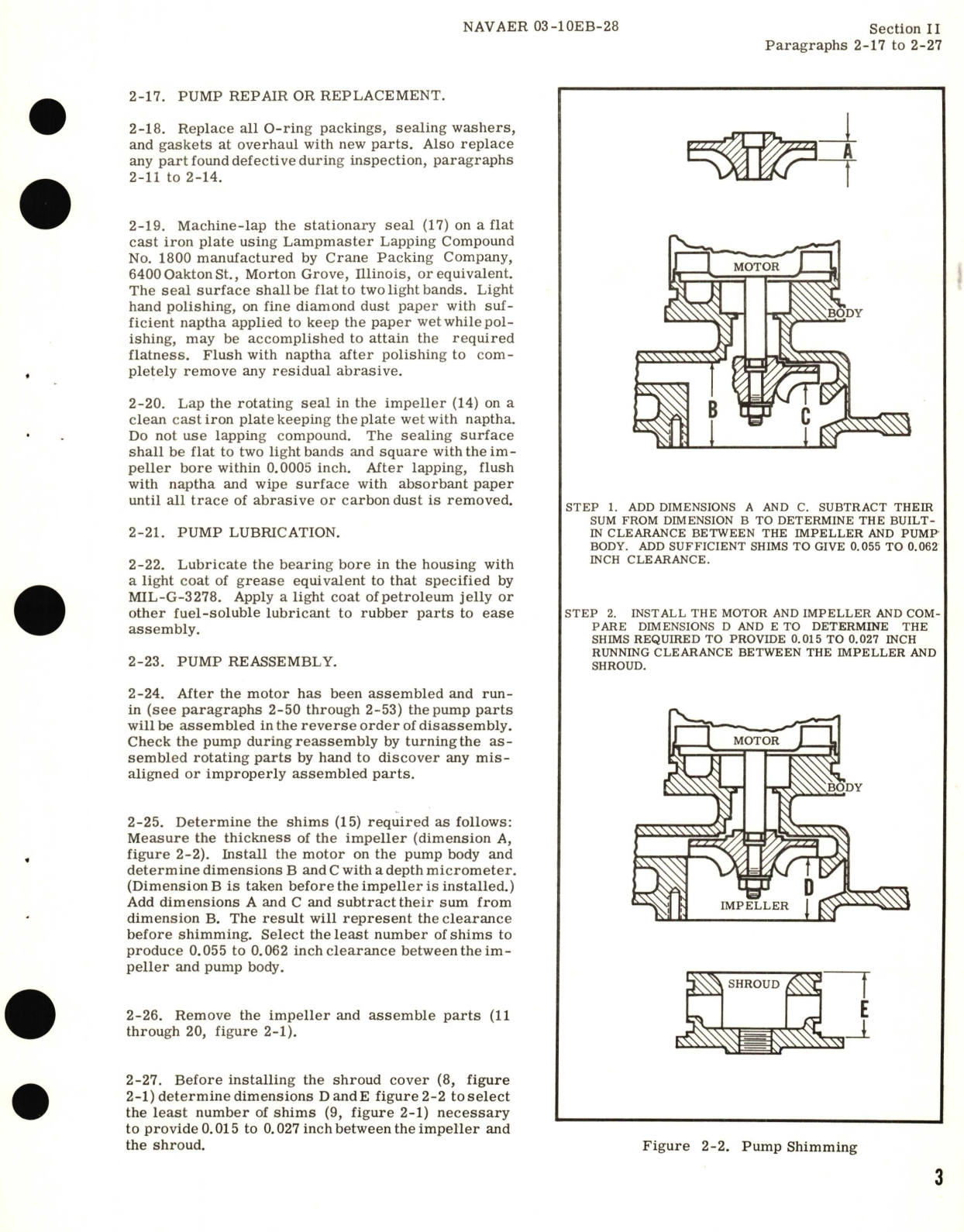 Sample page 7 from AirCorps Library document: Overhaul Instructions for Fuel Booster Pumps Models RG11260, RG11260A1, RG11260A3