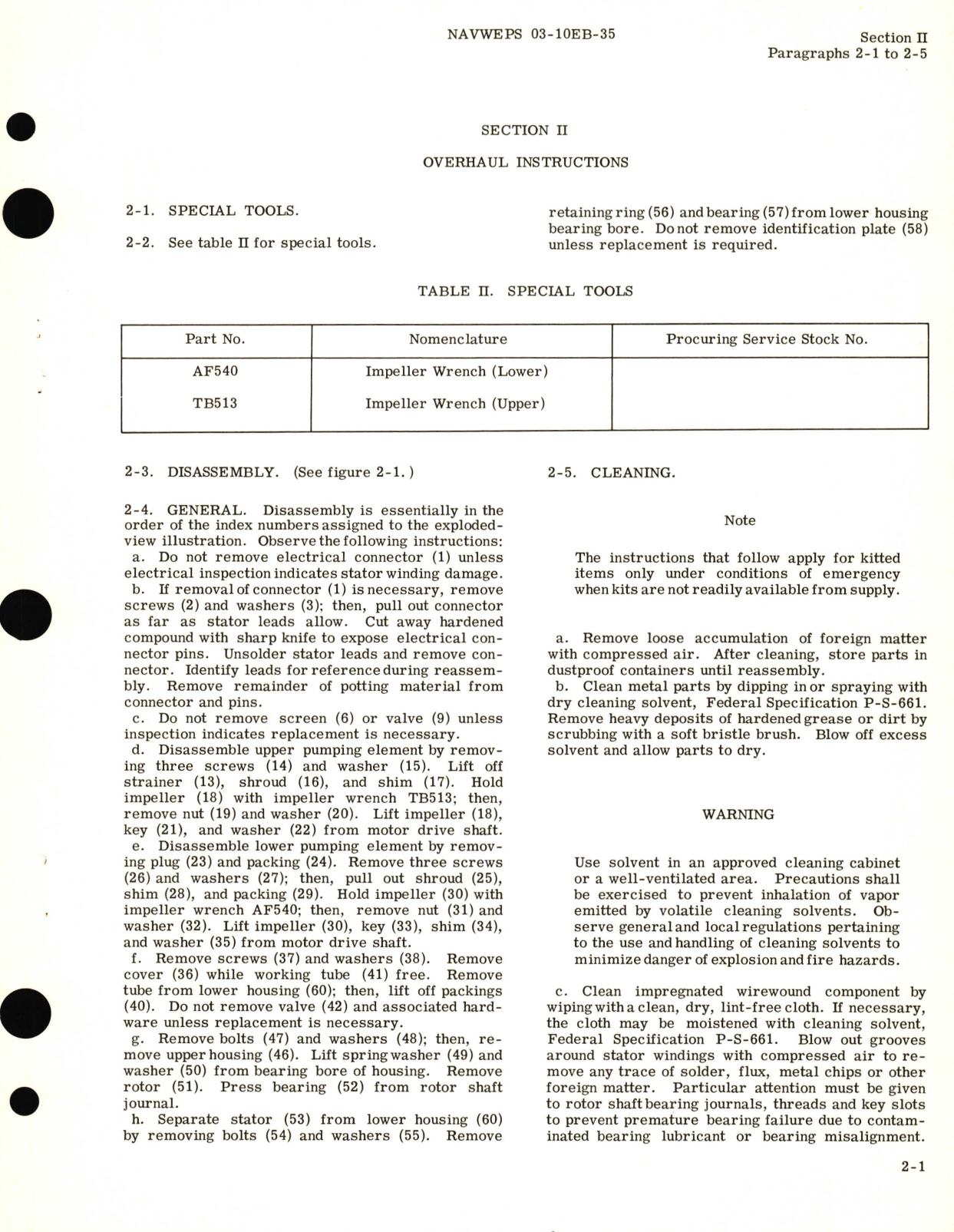 Sample page 7 from AirCorps Library document: Overhaul Instructions for Centrifugal Fuel Booster Pump Model RR12020B