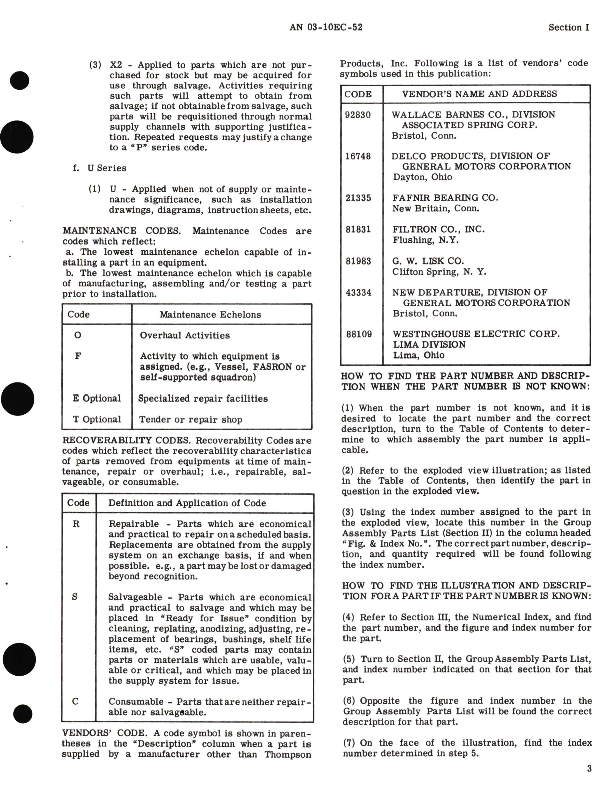 Sample page 5 from AirCorps Library document: Illustrated Parts Breakdown for Submerged Fuel Booster Pumps TF51000, TF51200, TF51300, TF51400, TF52300, TF55000, TF55300, TF55400