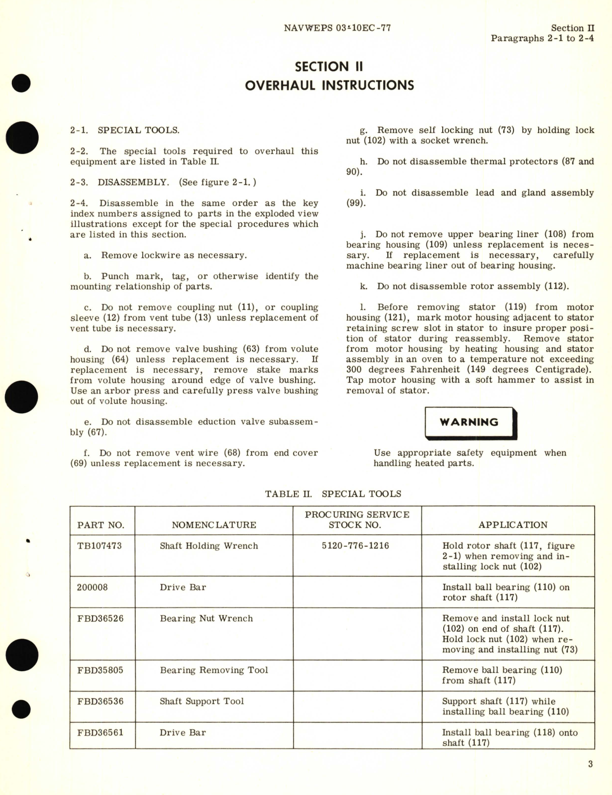 Sample page 7 from AirCorps Library document: Overhaul Instructions for Fuel Booster Pump Model TB131300-3 