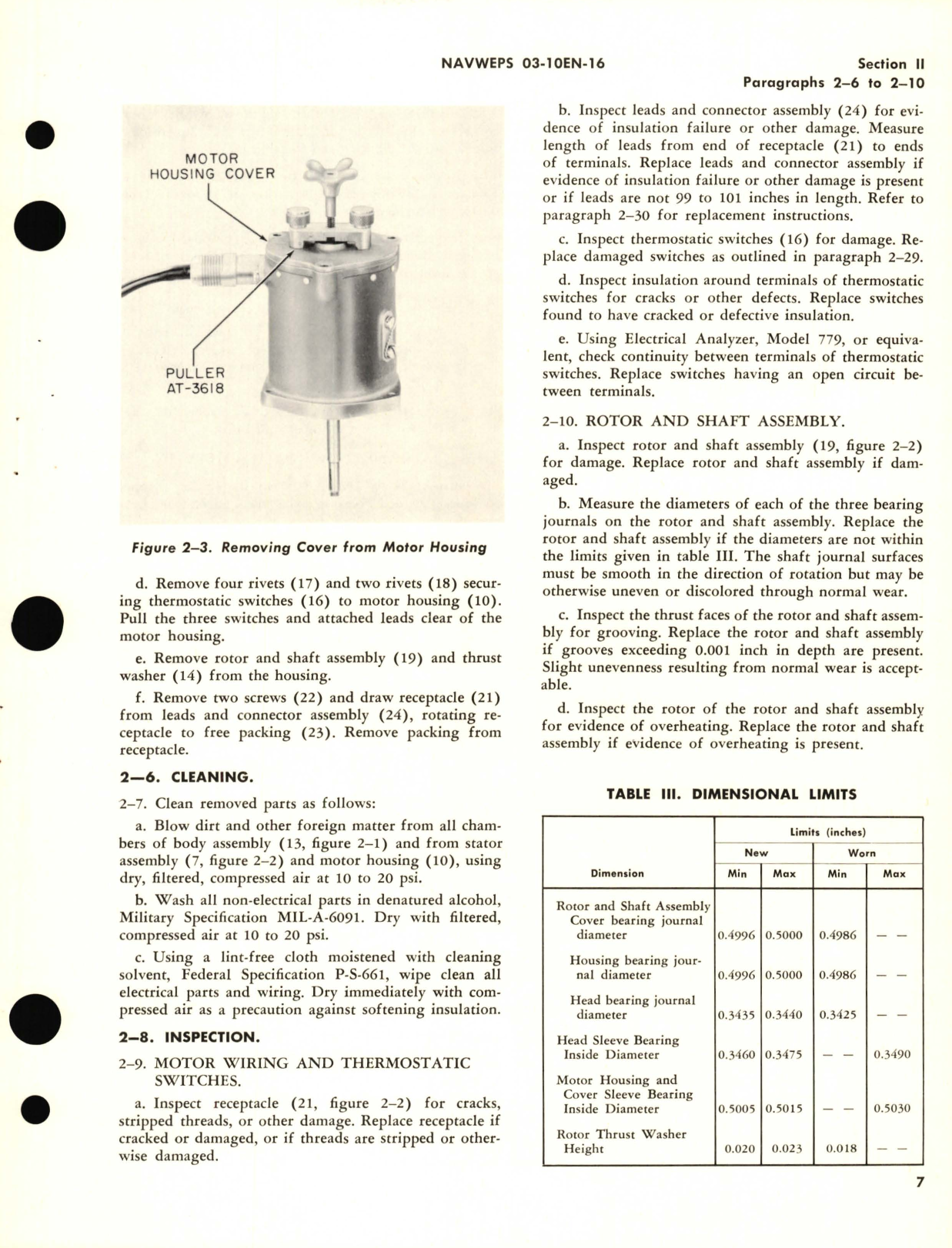 Sample page 9 from AirCorps Library document: Overhaul Instructions for Fuel Booster Pump Model 64-1099-1 