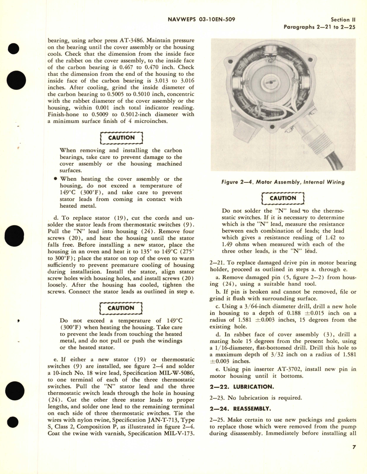 Sample page 9 from AirCorps Library document: Overhaul Instructions for Fuel Booster Pumps Model No. 64-1063