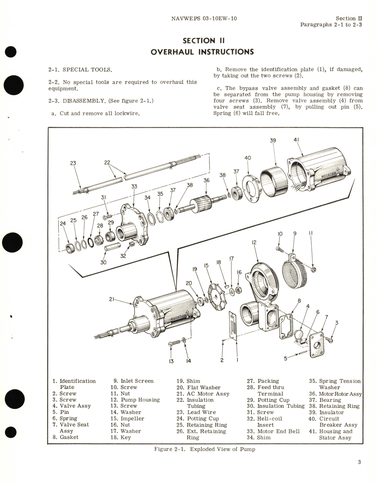 Sample page 7 from AirCorps Library document: Overhaul Instructions for Submerged Fuel Booster Centrifugal Pump Part No. RG12210 