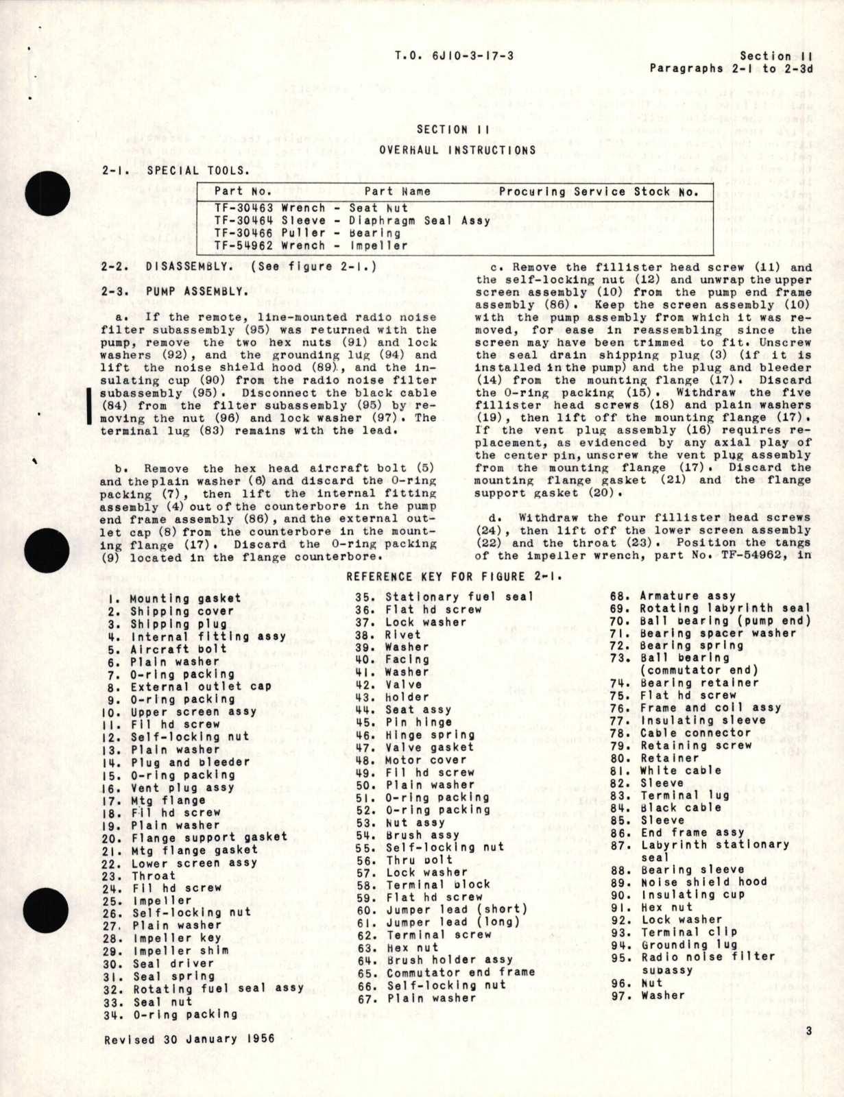 Sample page 5 from AirCorps Library document: Overhaul Instructions for Submerged Fuel Booster Pumps TF-54900-1 Series 