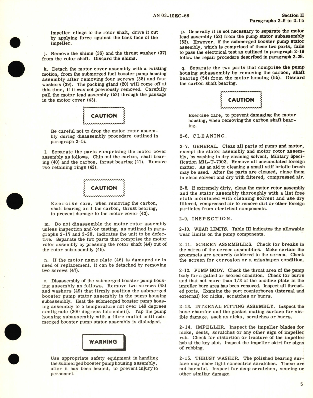 Sample page 9 from AirCorps Library document: Overhaul Instructions for Submerged Fuel Booster Pump Models TF5700, TF59700, and TF59700-1