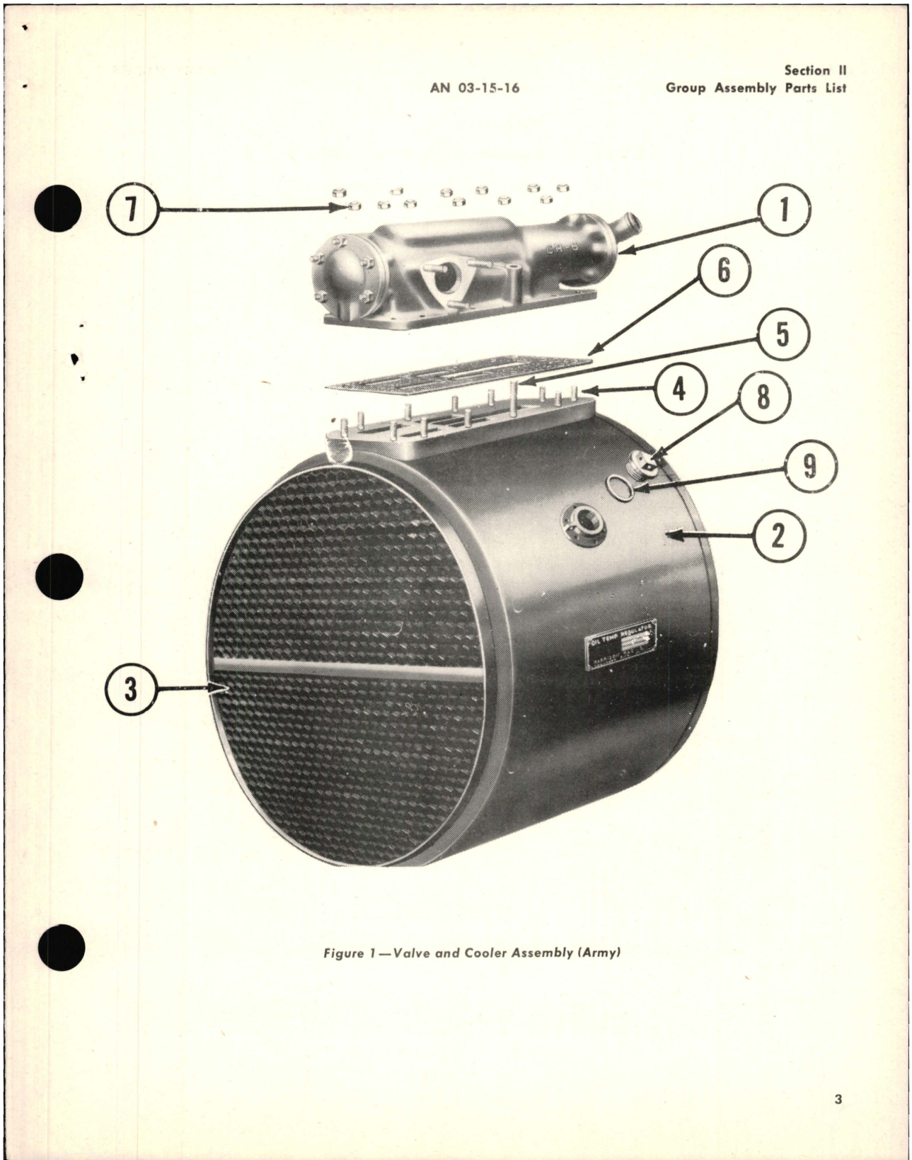 Sample page 7 from AirCorps Library document: Parts Catalog for Oil Coolers and Control Valves