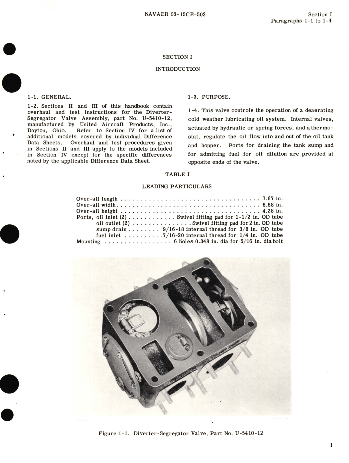 Sample page 5 from AirCorps Library document: Overhaul Instructions for Diverter-Segregator Part No. U-5410