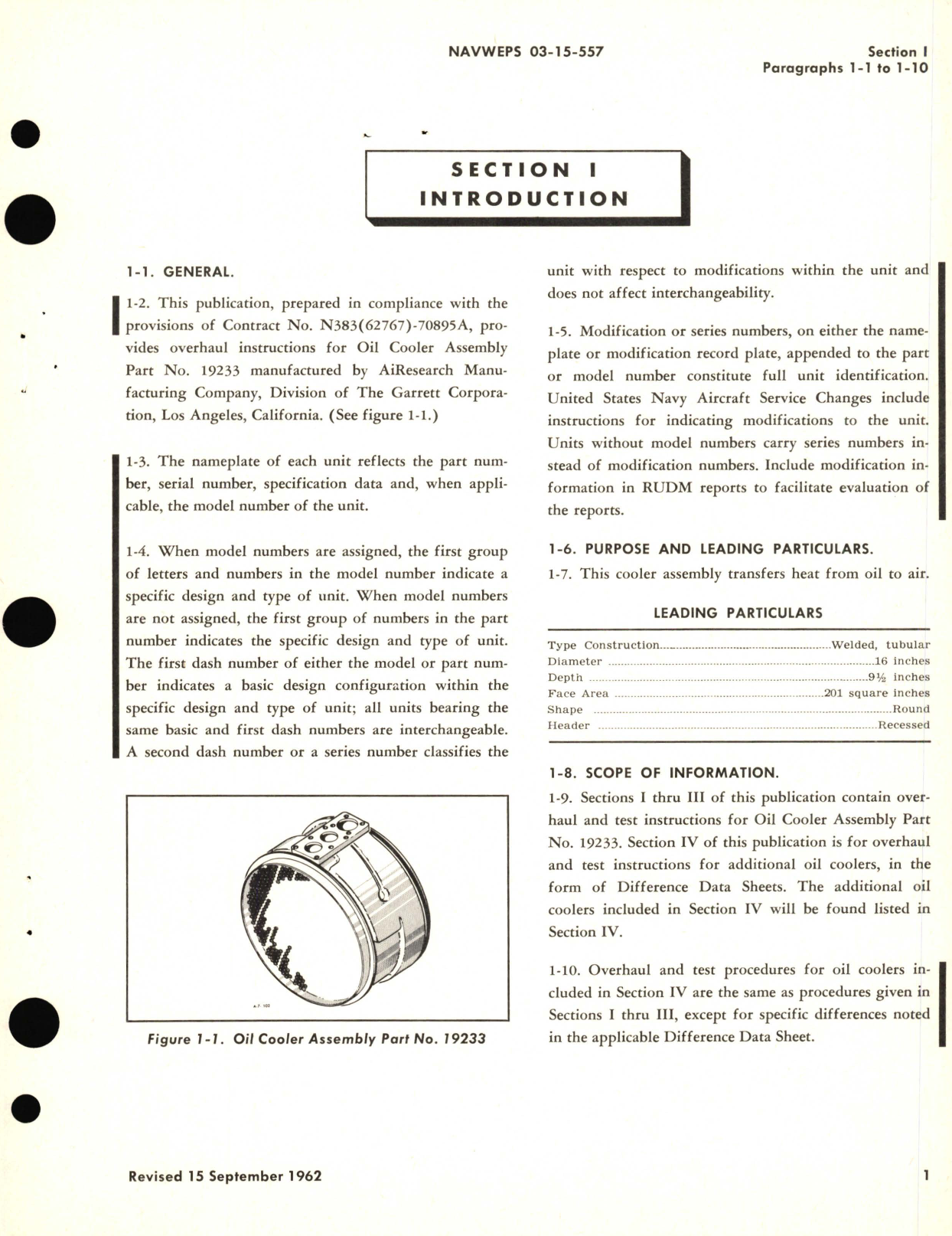 Sample page 5 from AirCorps Library document: Overhaul Instructions for Oil Coolers Part No. AIR4124, 19233, 86250-1, 86363, 86475, 86496, 86745, 87364, 19310, 2935