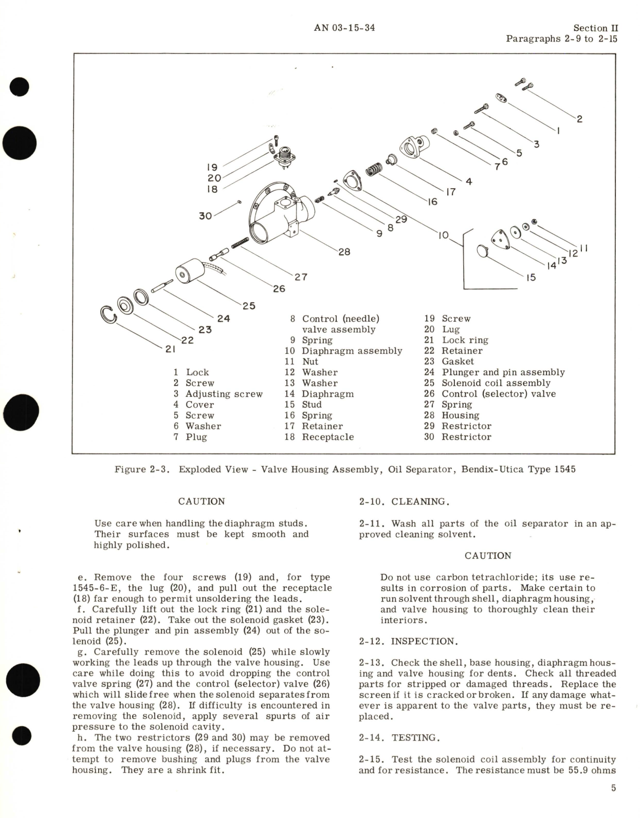 Sample page 9 from AirCorps Library document: Overhaul Instructions for Oil Separator Type No. 659, 1545 