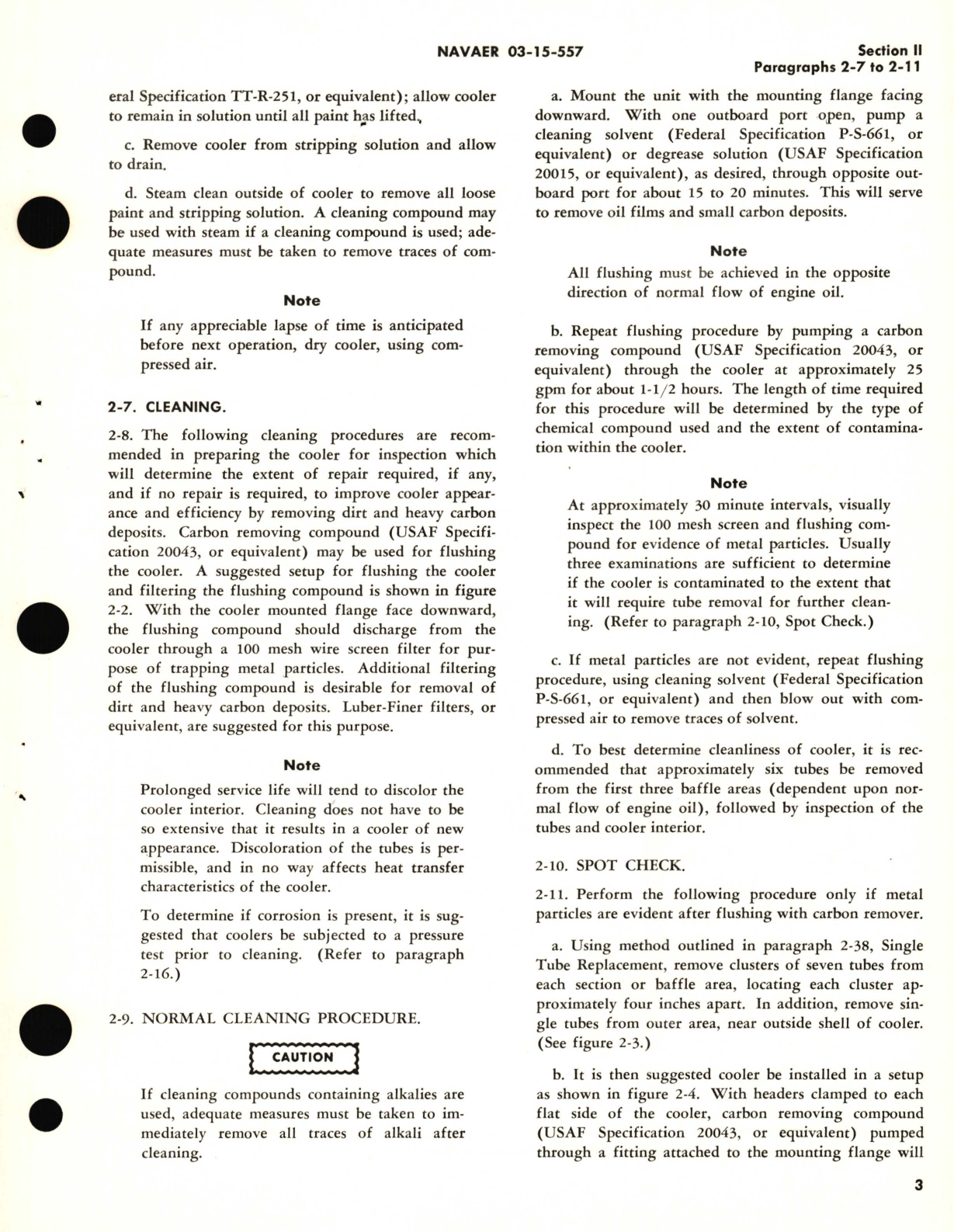 Sample page 7 from AirCorps Library document: Overhaul Instructions for Oil Coolers Part No. AIR4124, AIR4125, 19233, 19310, 86250-1, 86363, 86475, 86496, 86745, 87364