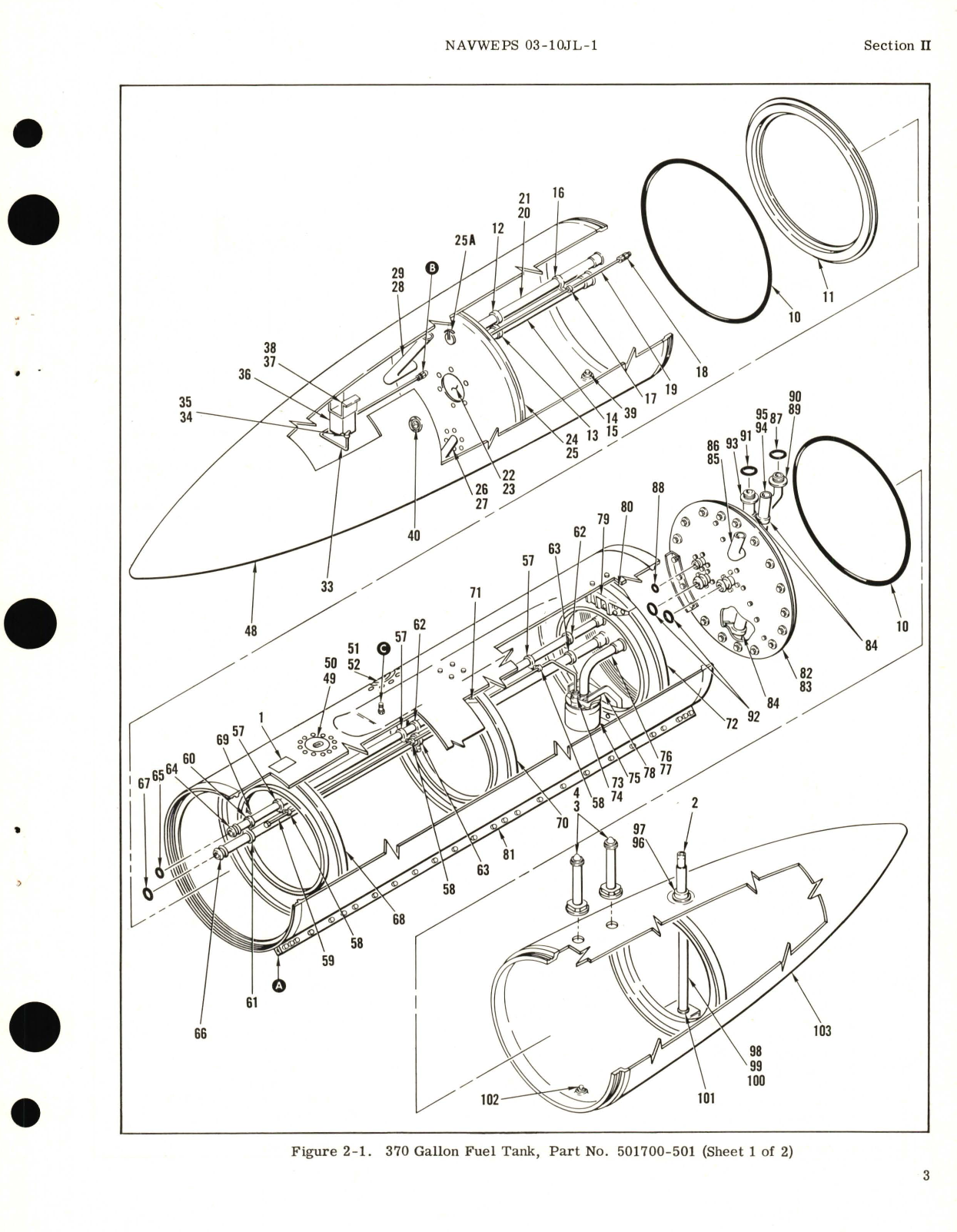 Sample page 7 from AirCorps Library document: Overhaul Instructions for 370 Gallon Fuel Tanks Part No. 501700, 501700-501