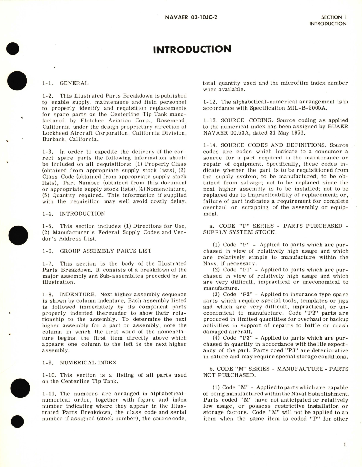 Sample page 5 from AirCorps Library document: Illustrated Parts Breakdown for Centerline Wing Tip Tank Part No. 634100-1, -2 