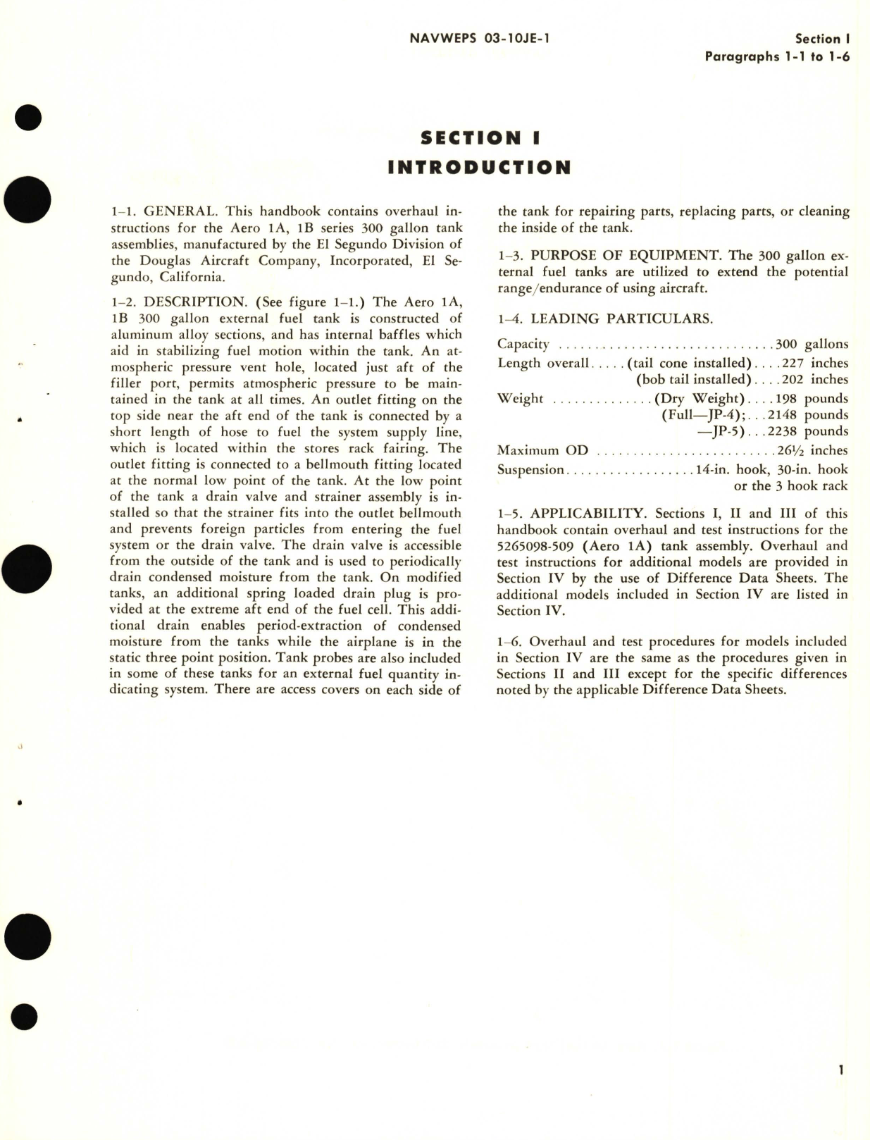 Sample page 5 from AirCorps Library document: Overhaul Instructions for Fuel Tank Assembly (300 Gallon), Part No 5265098 (Aero 1 A) (Aero 1B)