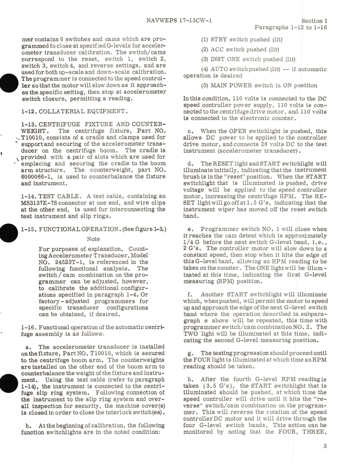 Sample page 9 from AirCorps Library document: Operation and Service Instructions for Automatic Centrifuge Part No. E00030 