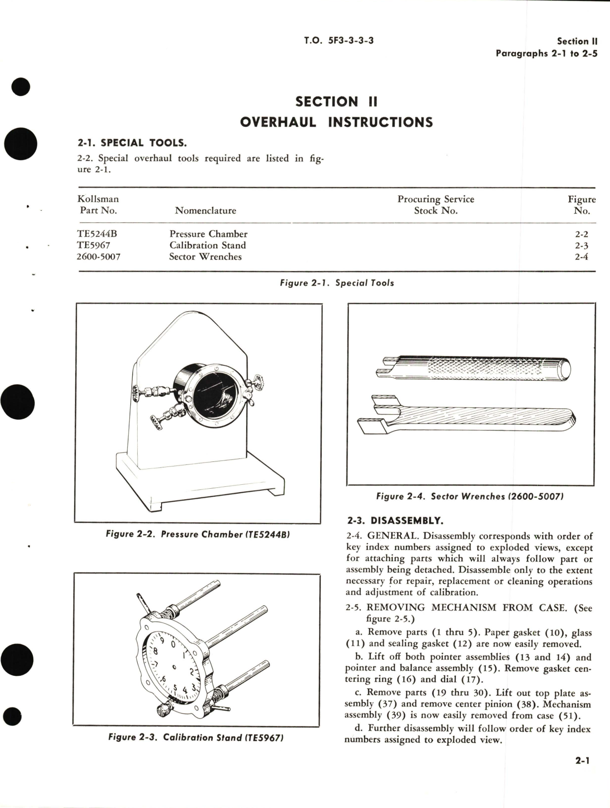 Sample page 7 from AirCorps Library document: Overhaul for Pressure Sensitive Altimeters Kollsman Part No. D22061 04 004, D22061 04 010, MA-1