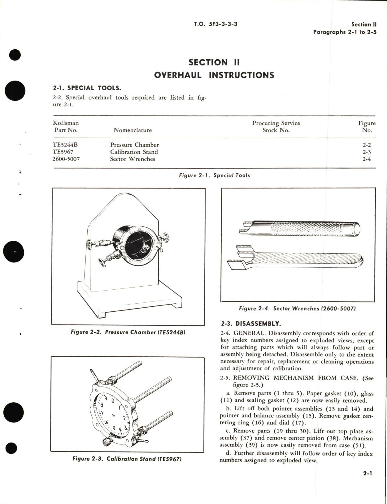 Sample page 7 from AirCorps Library document: Overhaul for Pressure Sensitive Altimeters Kollsman Part No. D22061 04 004, D22061 04 010, MA-1