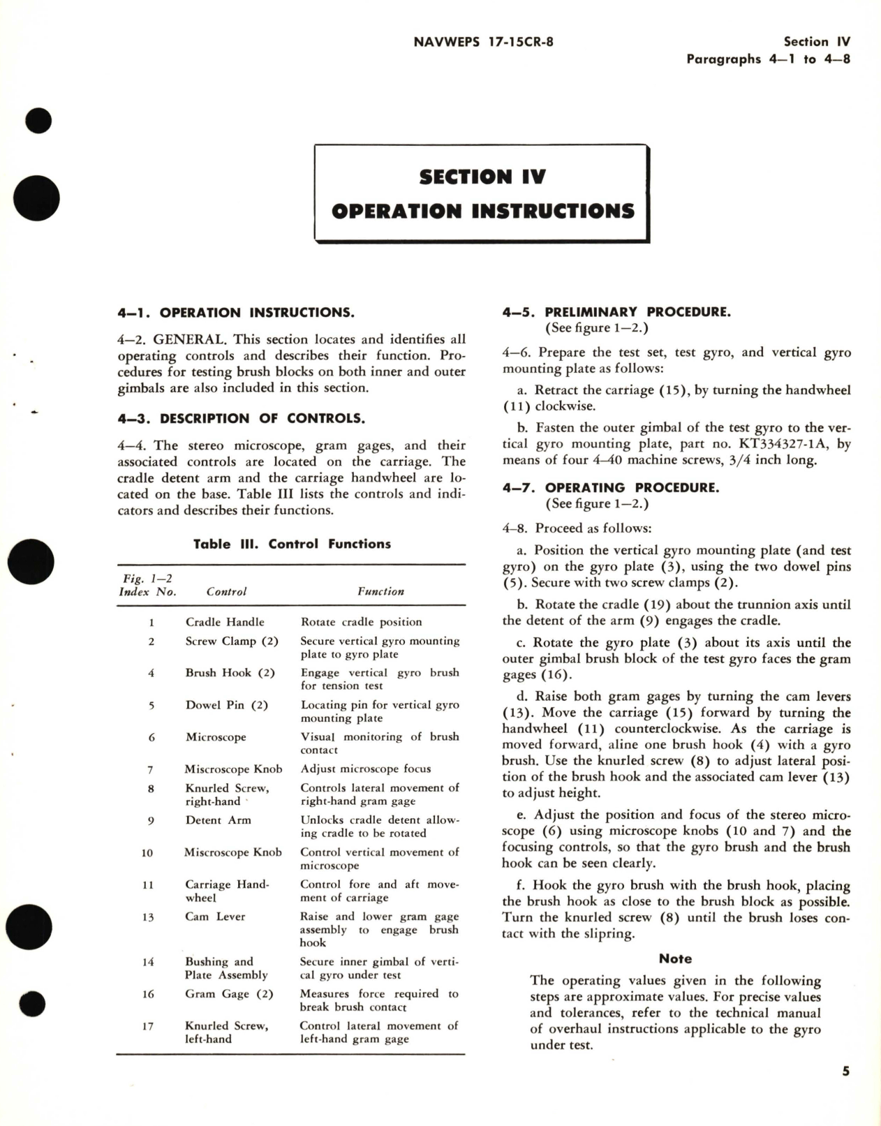 Sample page 9 from AirCorps Library document: Operation and Service Instructions with Illustrated Parts Breakdown for Brush Tension Test Set Part No. KT431381-1A 