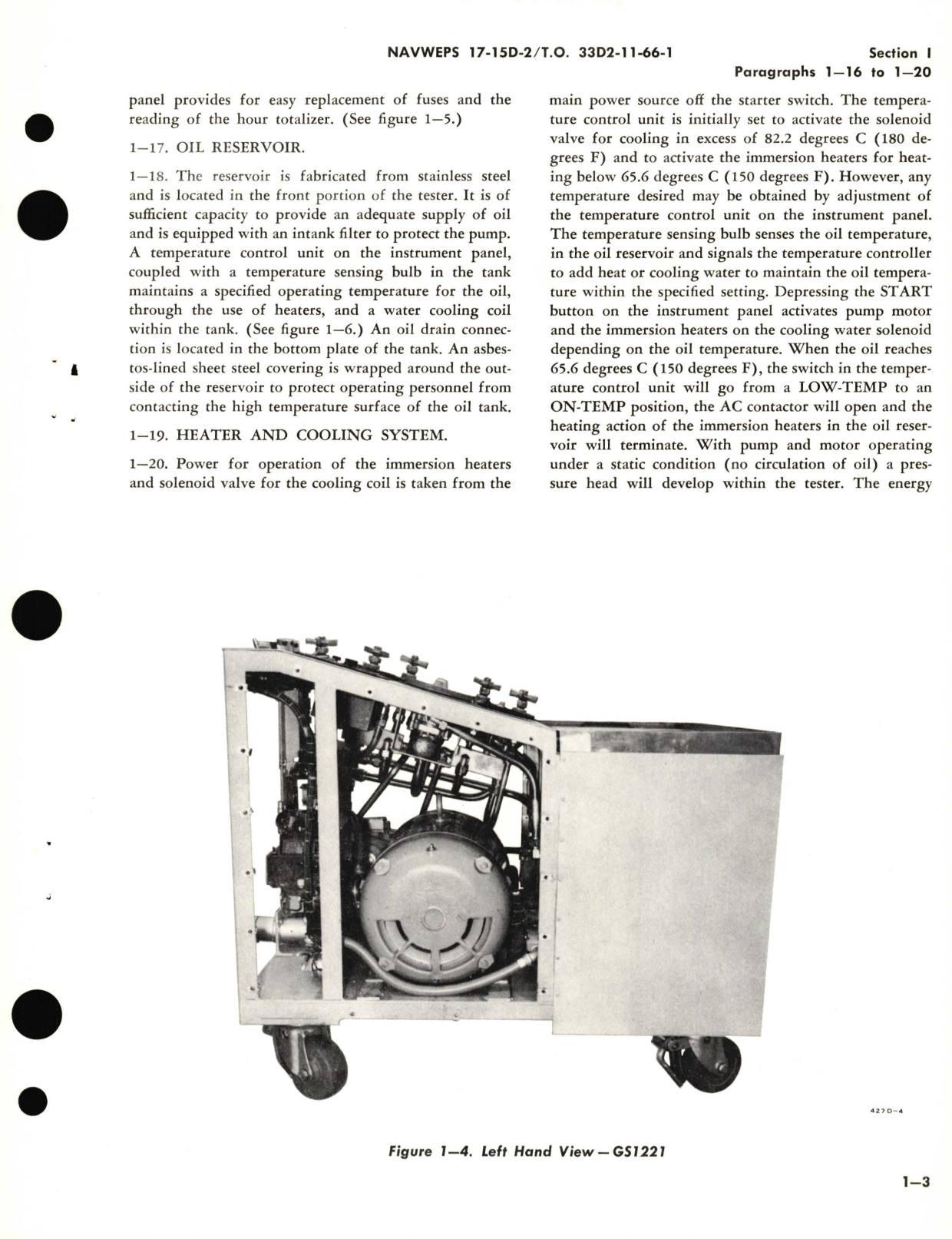 Sample page 7 from AirCorps Library document: Operation and Service Instructions and Illustrated Parts Breakdown for Hydraulic Propeller Tester Models GS1221