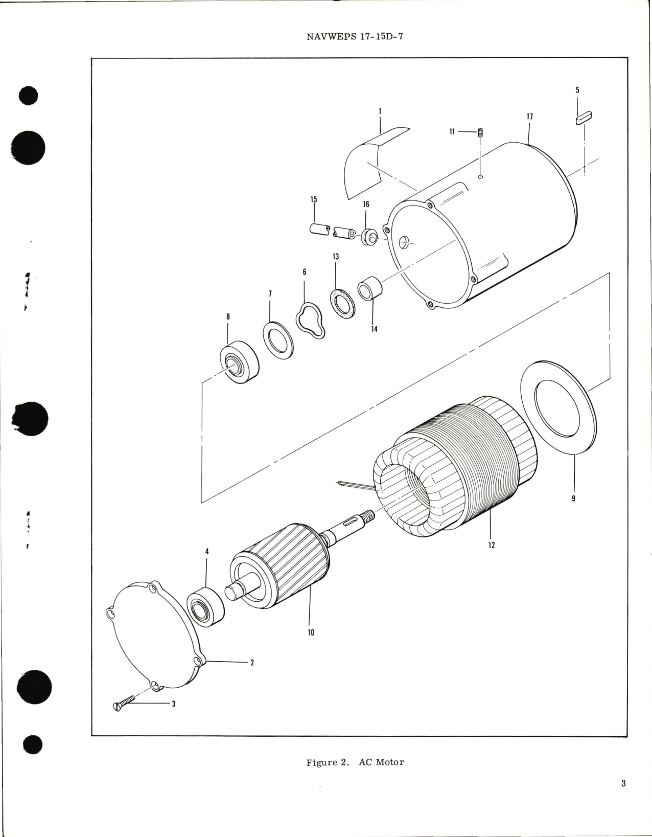 Sample page 7 from AirCorps Library document: Overhaul Instructions with Parts Breakdown for AC Motor Part No. 35YH81 