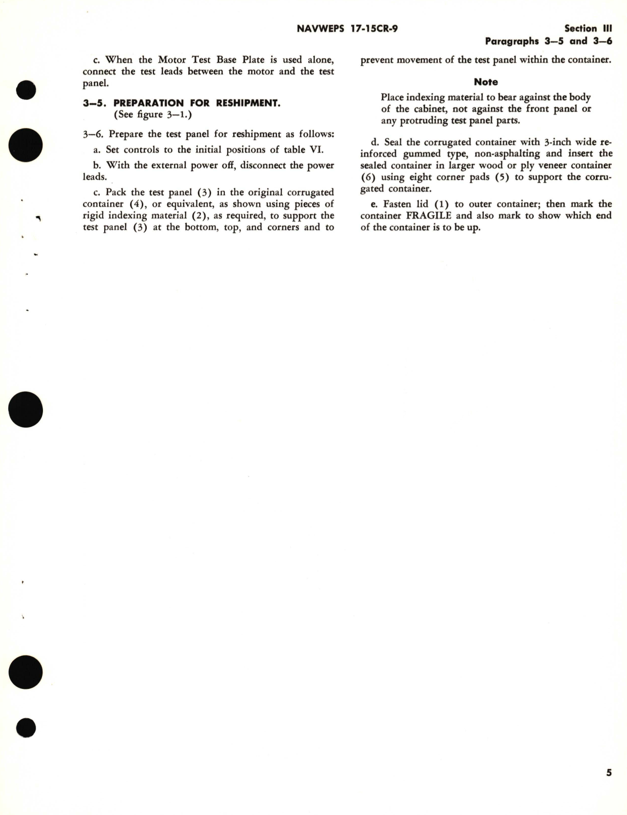 Sample page 9 from AirCorps Library document: Operation and Service Instructions with Illustrated Parts Breakdown for Gyro Motor Test Panel Part No. KT426193