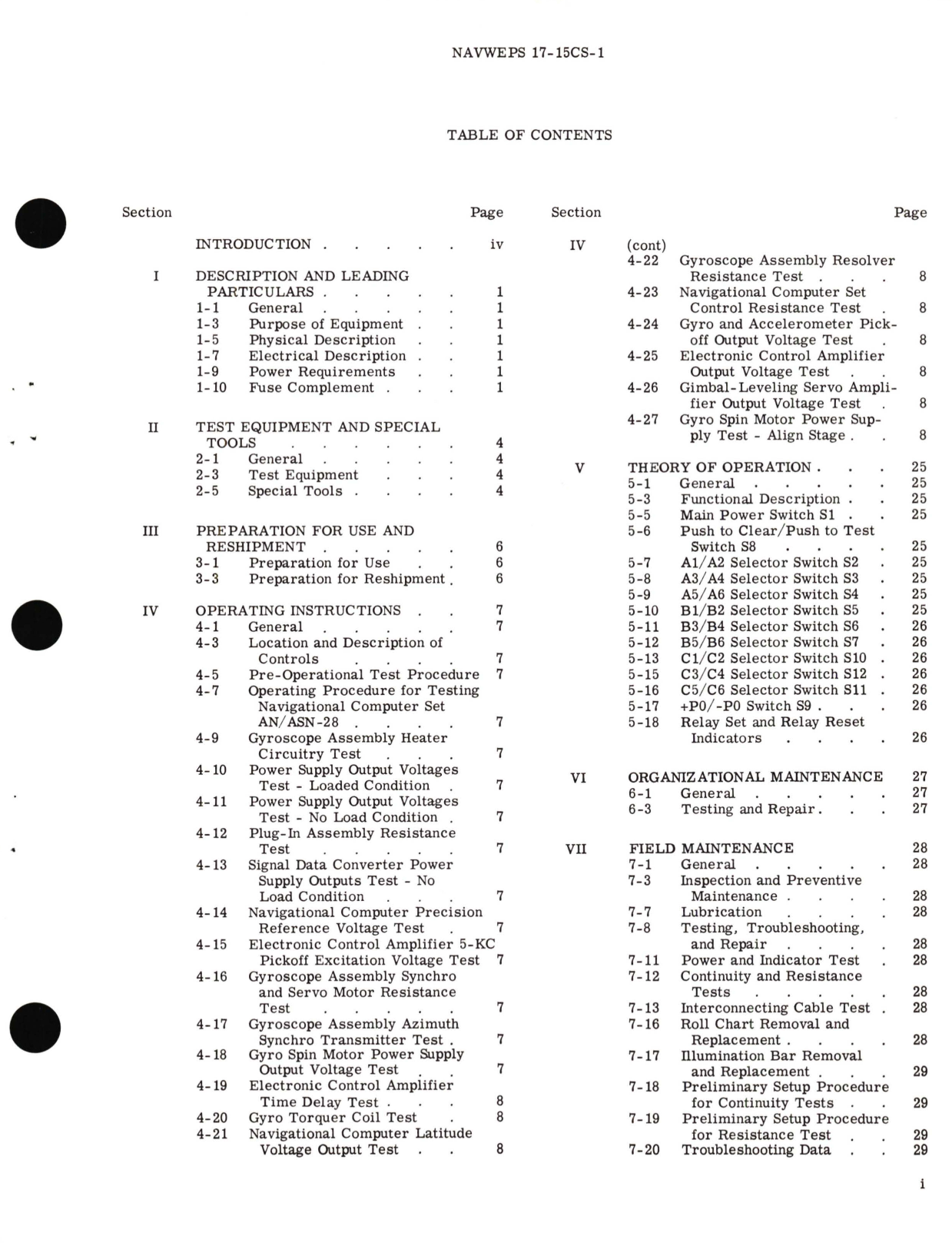 Sample page 5 from AirCorps Library document: Operation, Service and Illustrated Parts Breakdown for Line Test Analyzer GAEC117SEAV 10044-1 Part No. 220554 