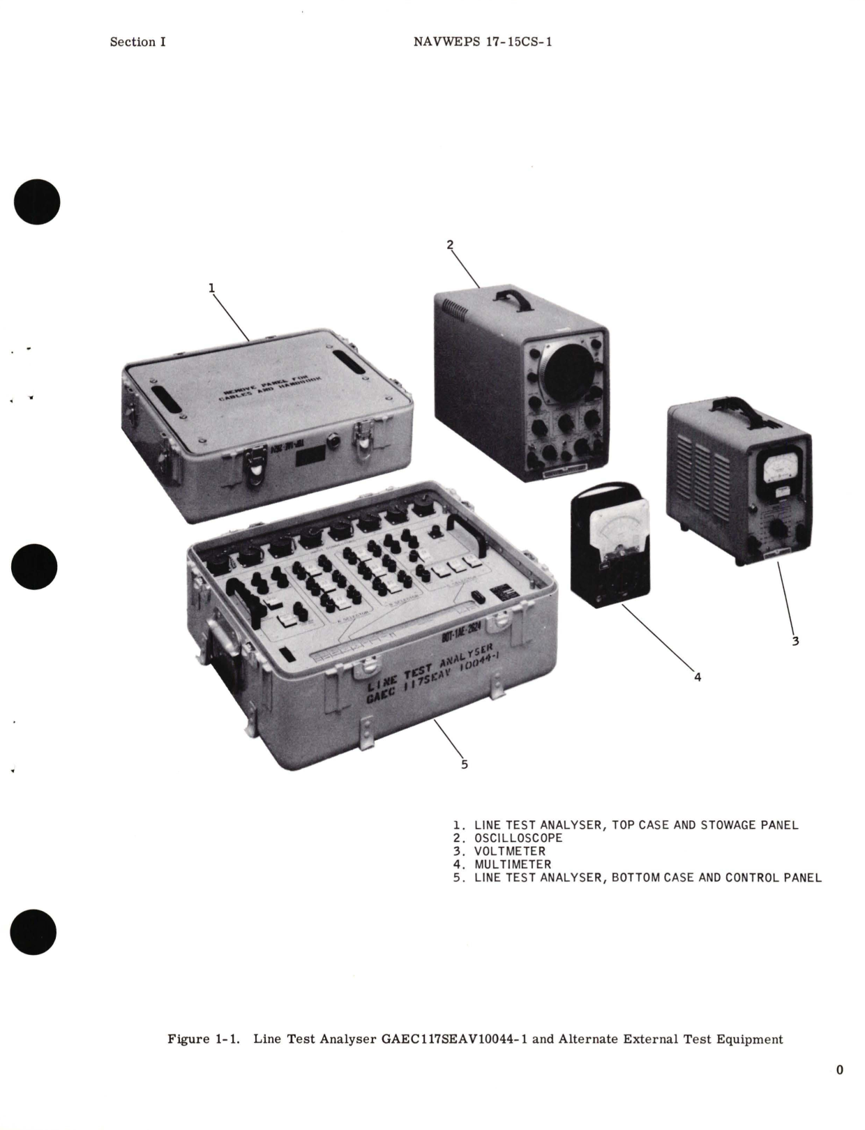 Sample page 9 from AirCorps Library document: Operation, Service and Illustrated Parts Breakdown for Line Test Analyzer GAEC117SEAV 10044-1 Part No. 220554 